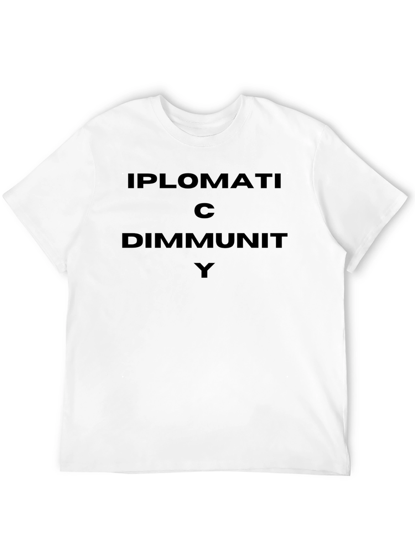 Diplomatic Immunity Black Graphic Tee
