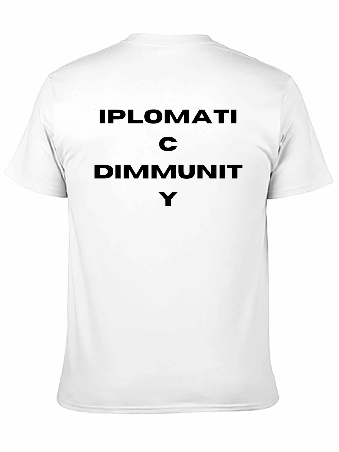 Diplomatic Immunity Black Graphic Tee