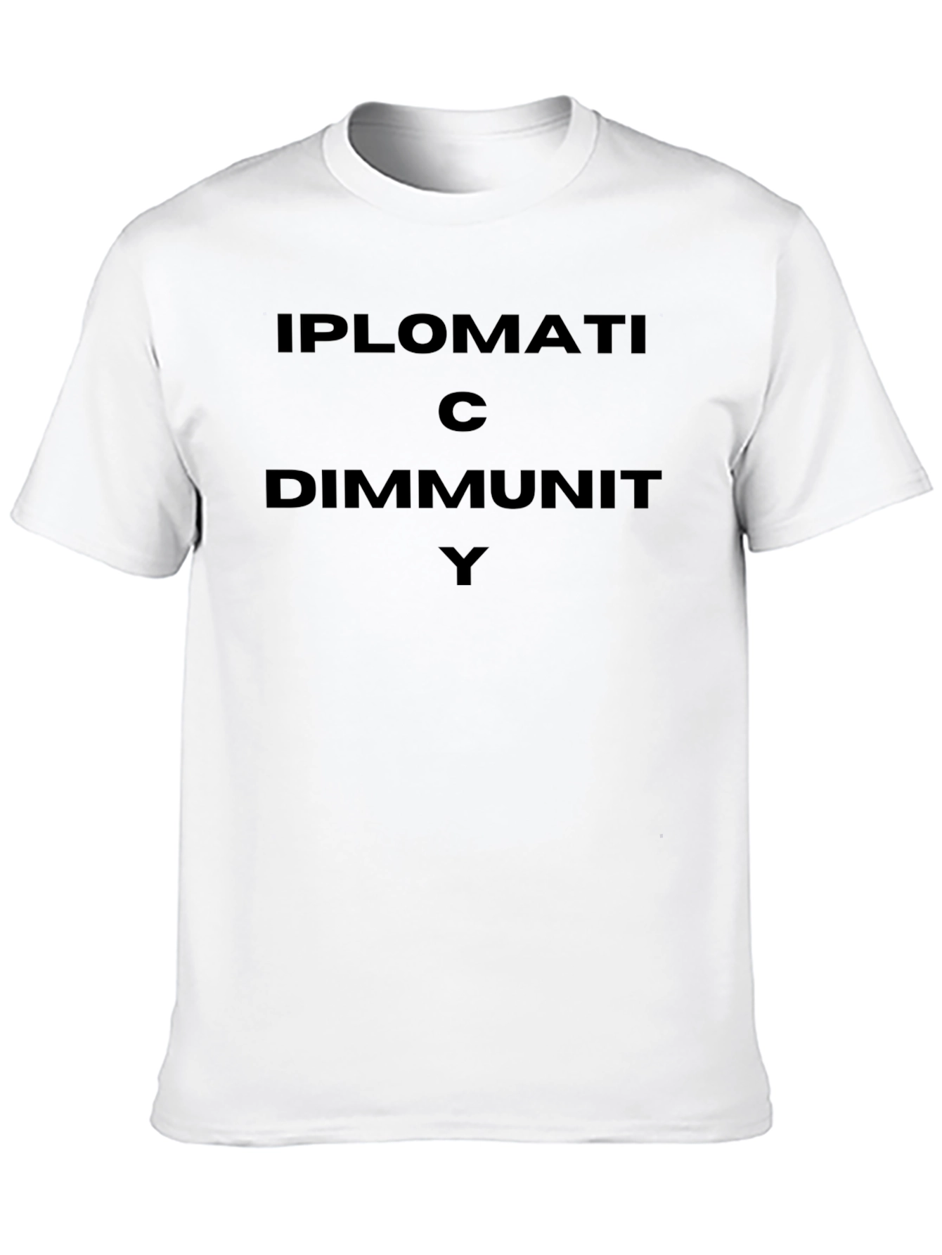 Diplomatic Immunity Black Graphic Tee