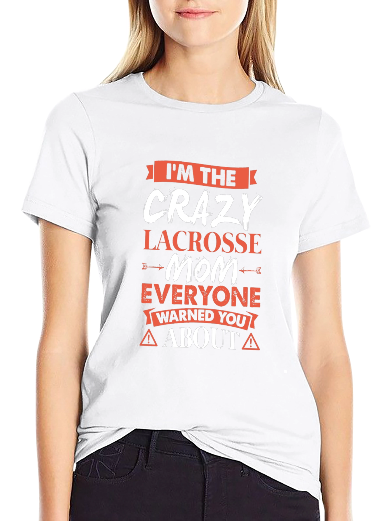 Crazy Lacrosse Mom Graphic T-Shirt