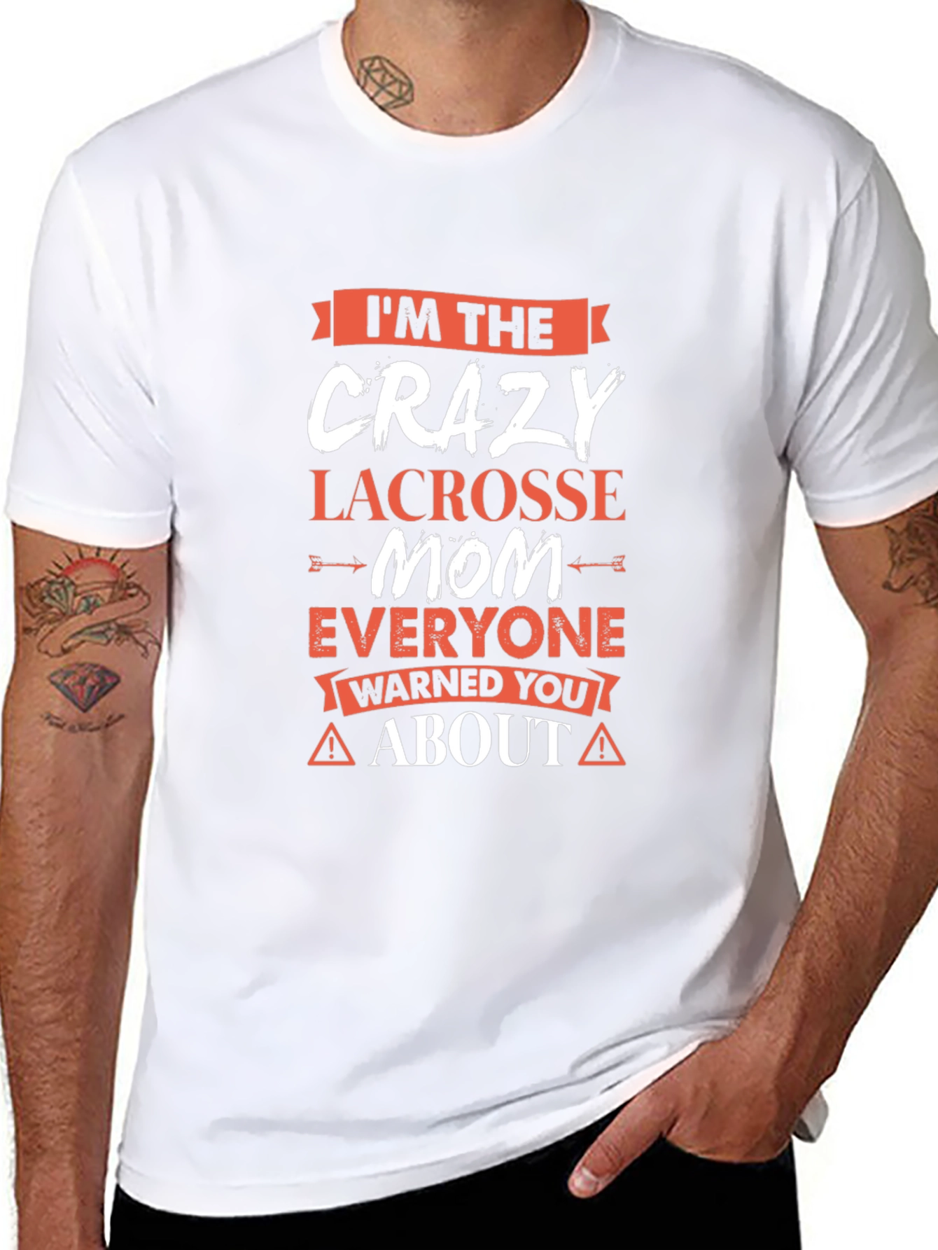 Crazy Lacrosse Mom Graphic T-Shirt