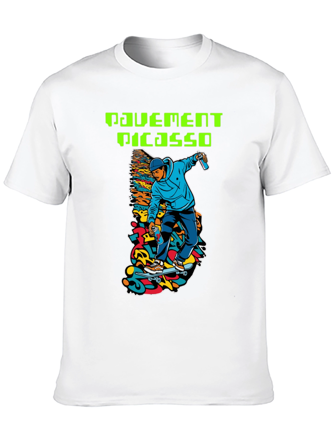 Pavement Picasso Skateboarder Graphic T-Shirt