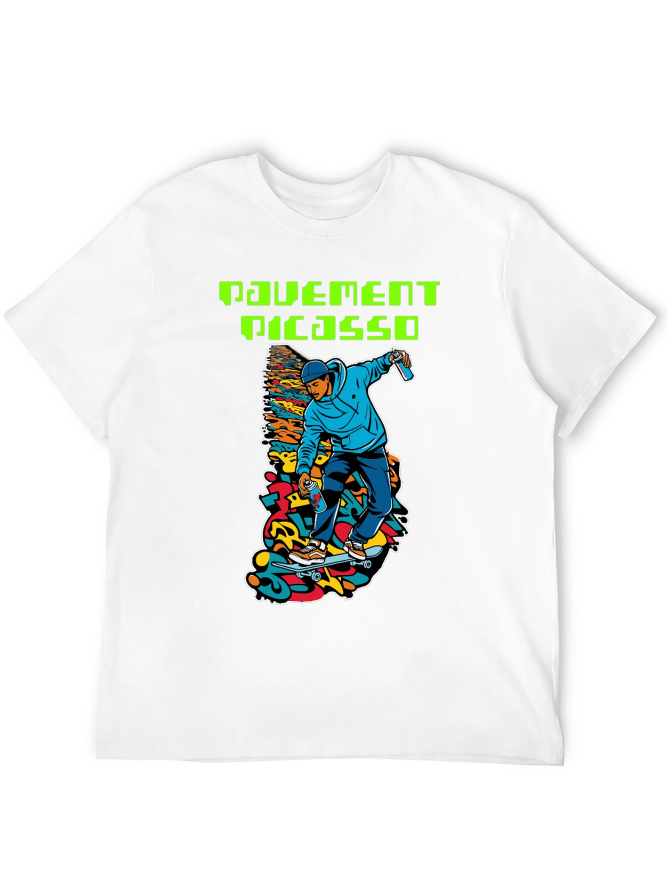 Pavement Picasso Skateboarder Graphic T-Shirt