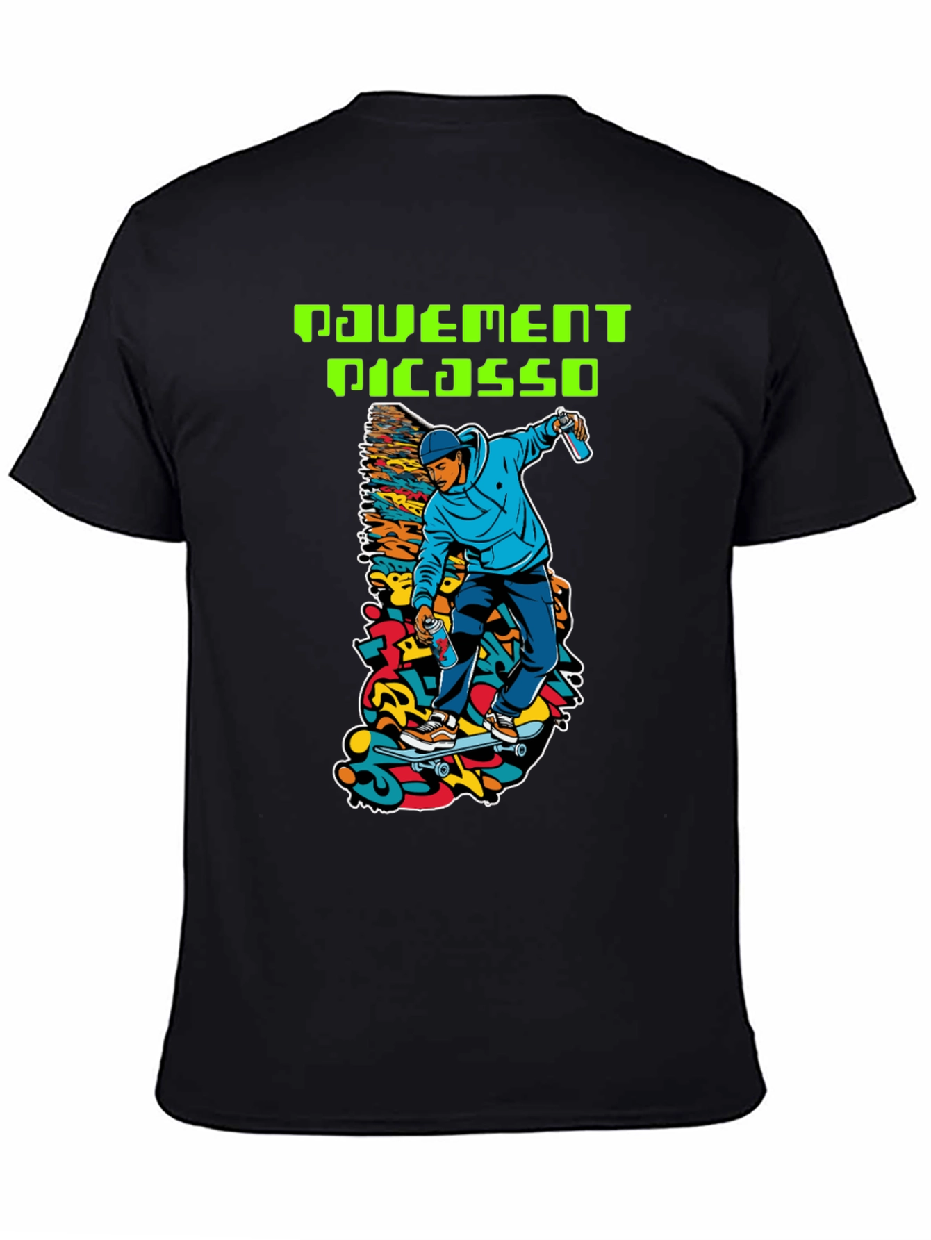 Pavement Picasso Skateboarder Graphic T-Shirt