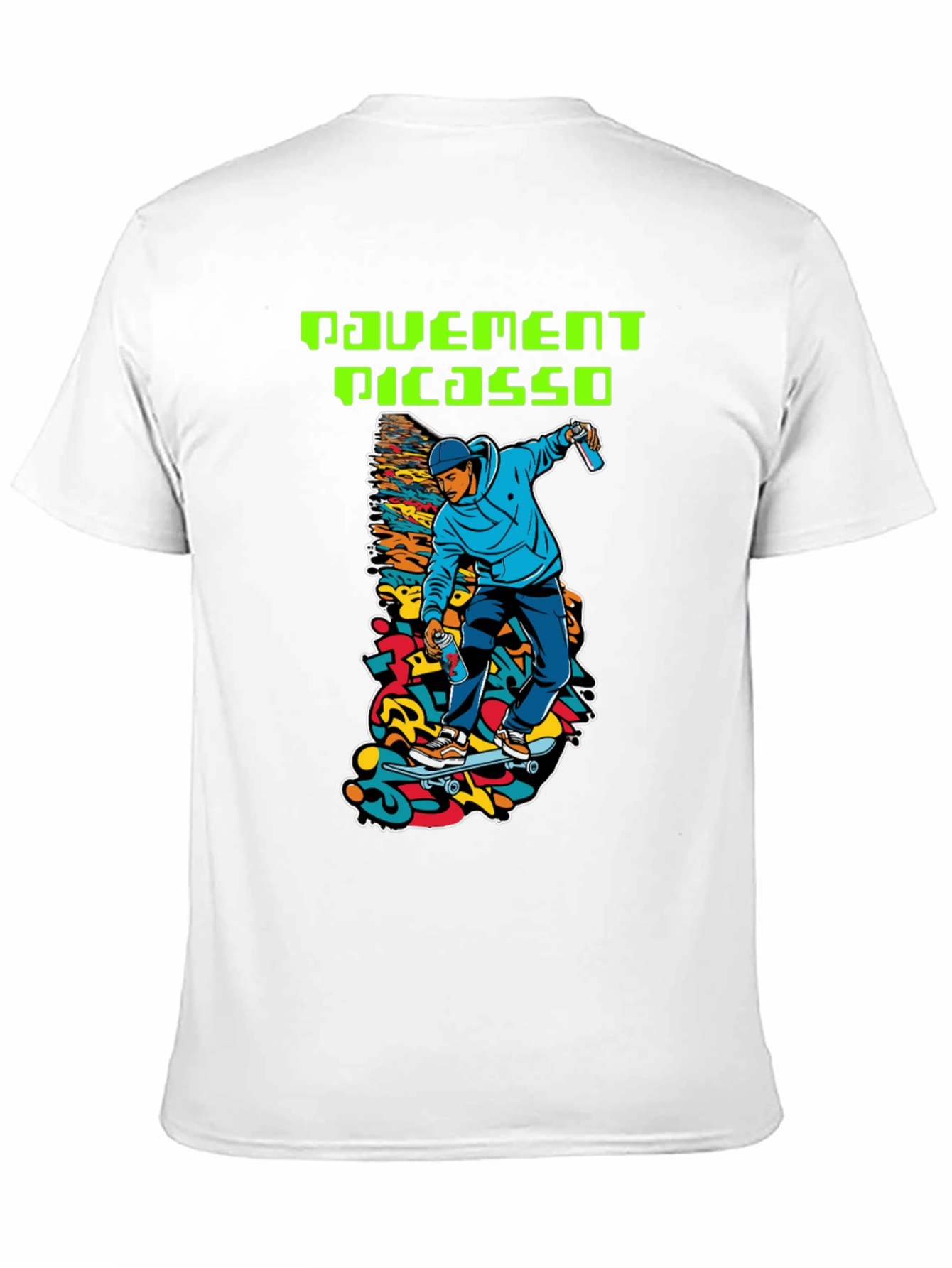 Pavement Picasso Skateboarder Graphic T-Shirt