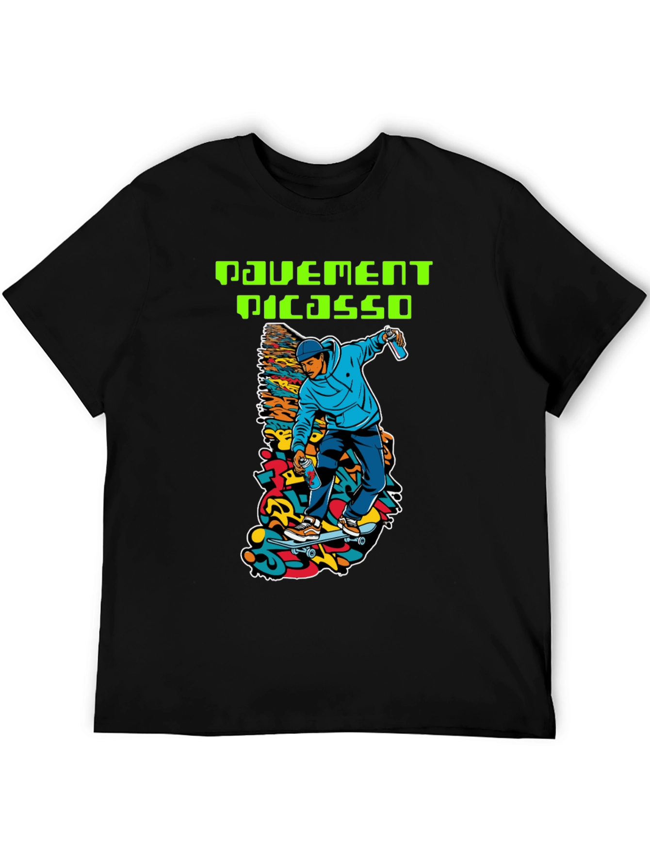 Pavement Picasso Skateboarder Graphic T-Shirt