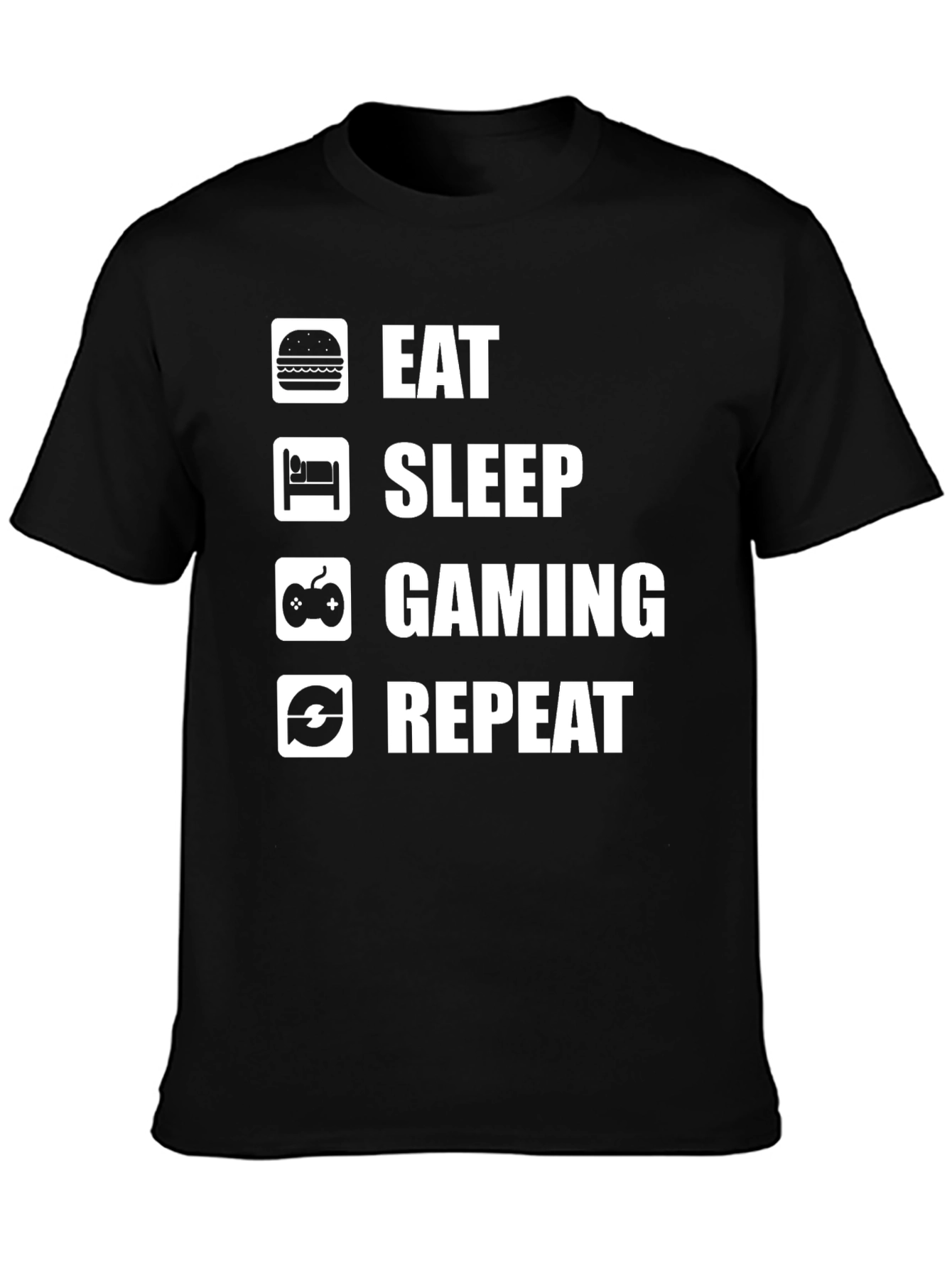 Eat Sleep Gaming Repeat T-Shirt - Gamer Life