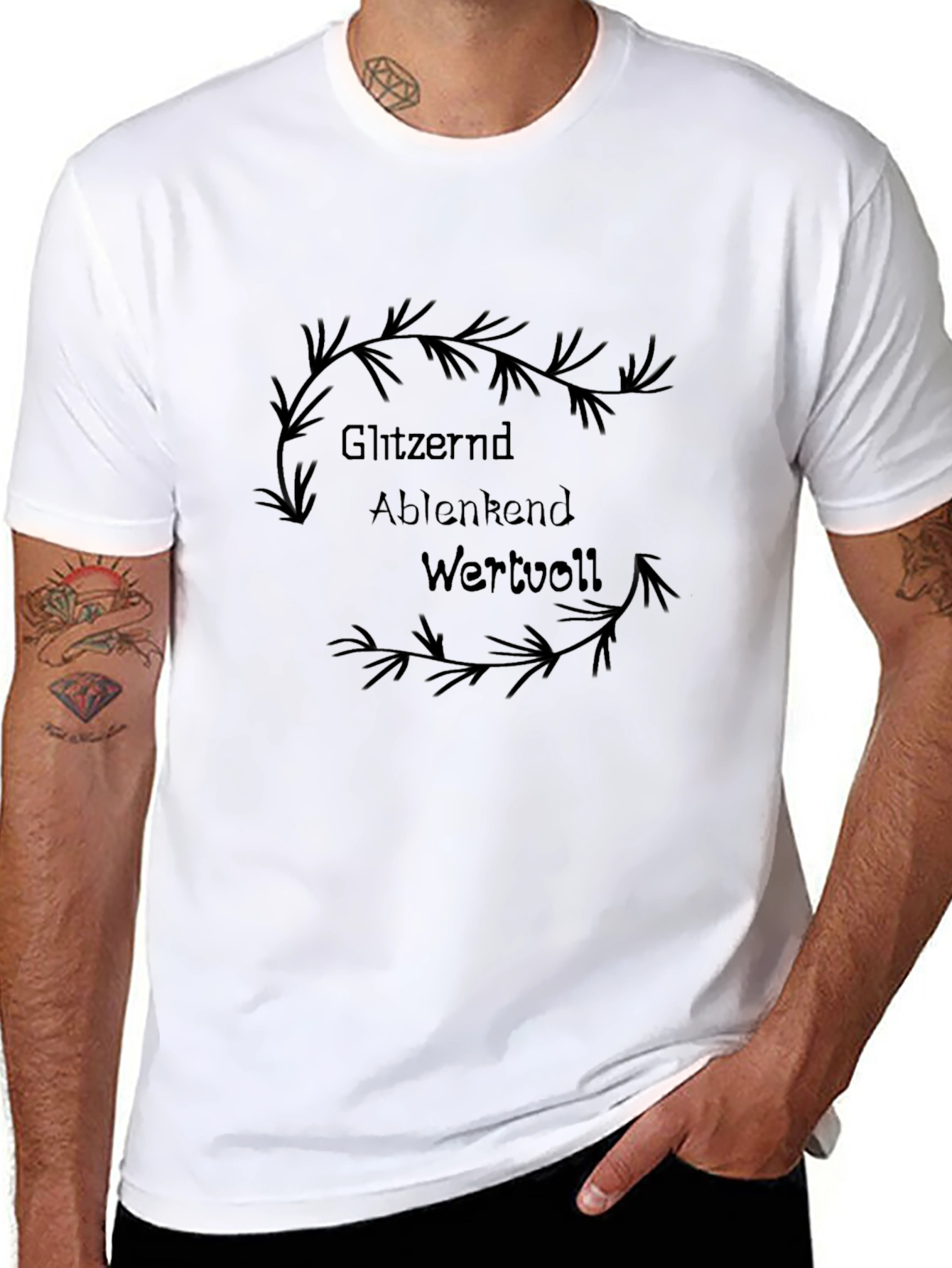 Glitzernd T-Shirt - Black