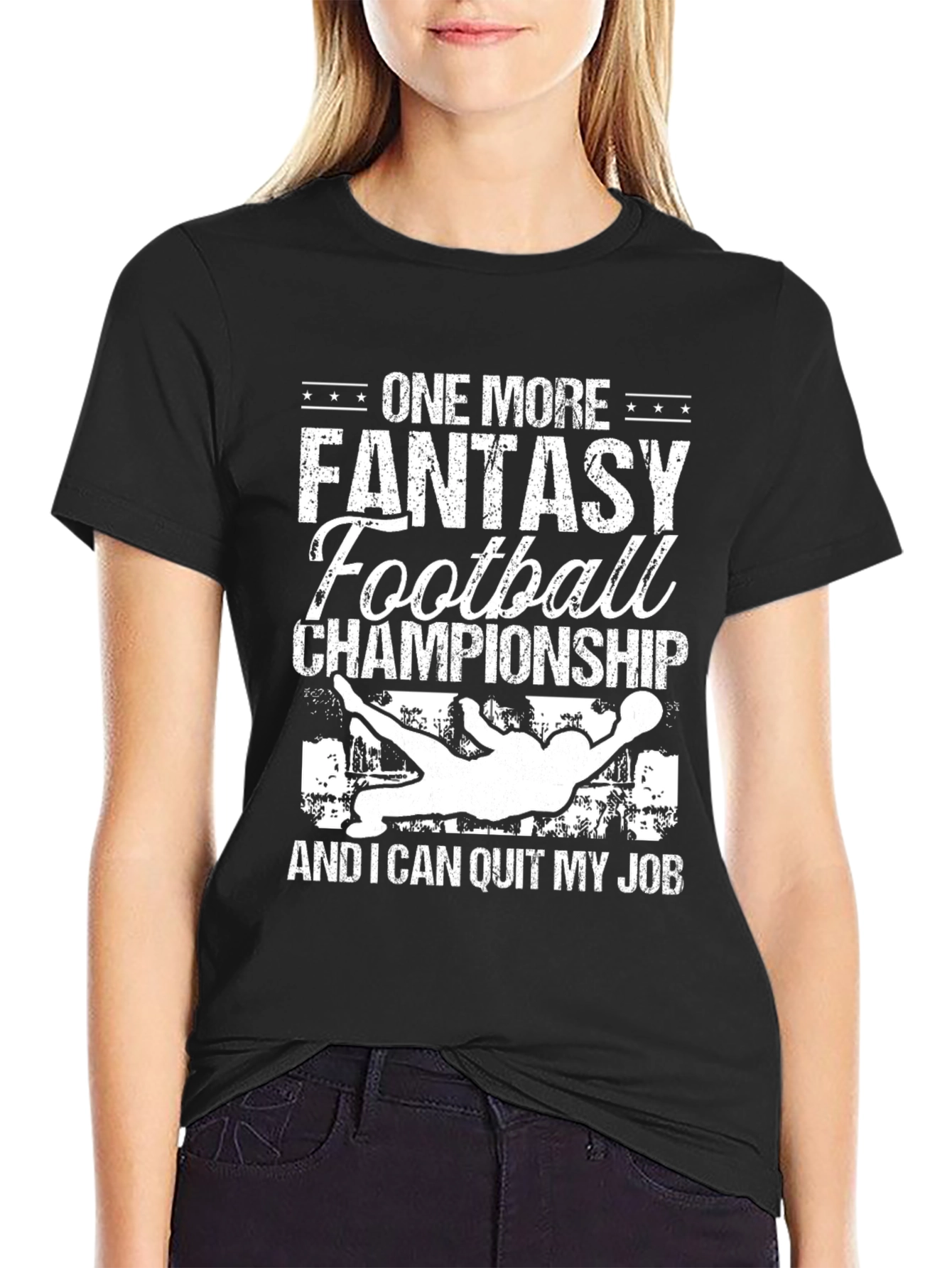 Fantasy Football Championship T-Shirt - Quit My Job
