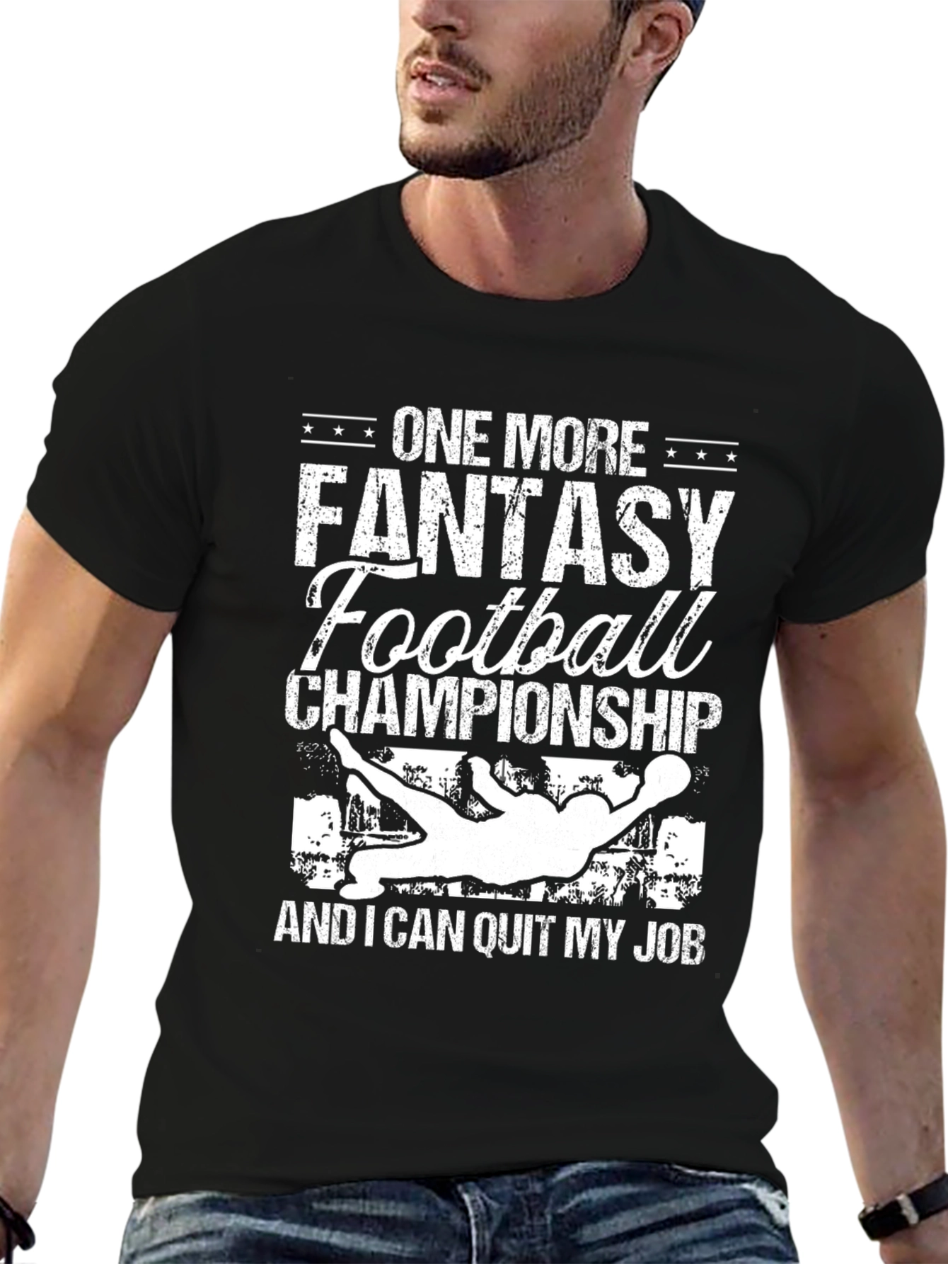Fantasy Football Championship T-Shirt - Quit My Job