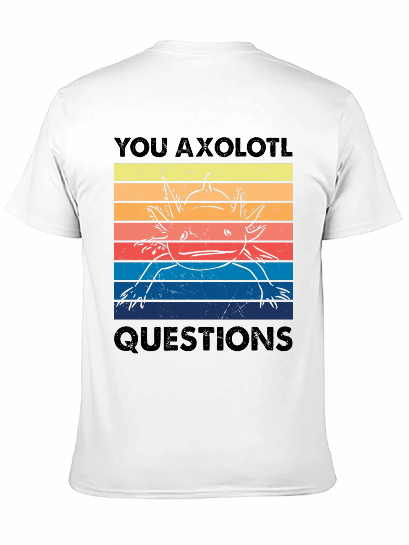 Axolotl Questions Graphic Tee - Unisex Black T-Shirt