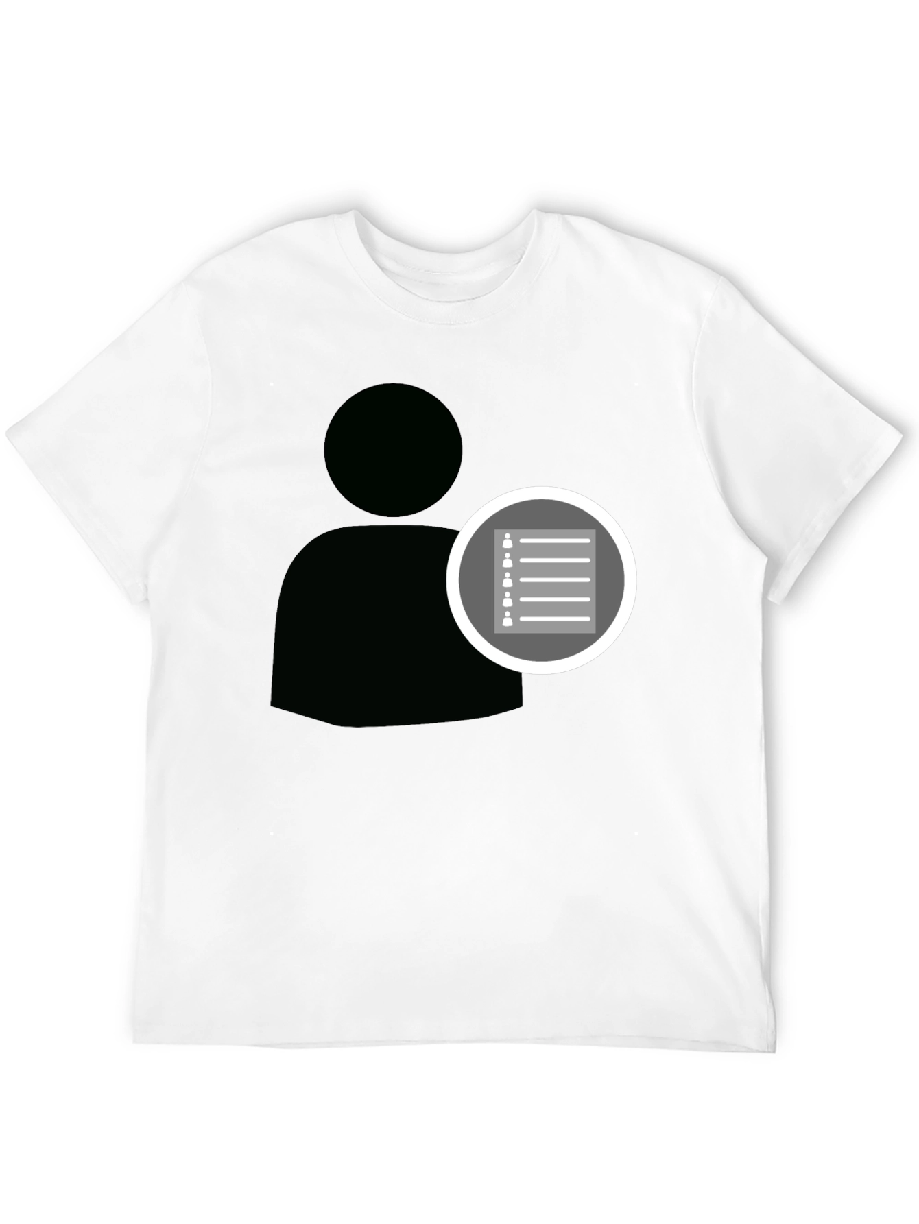 List of People Black T-Shirt
