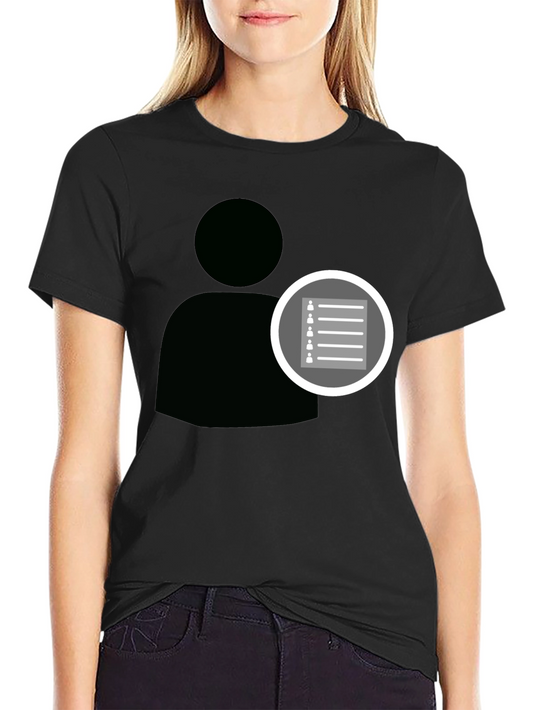List of People Black T-Shirt