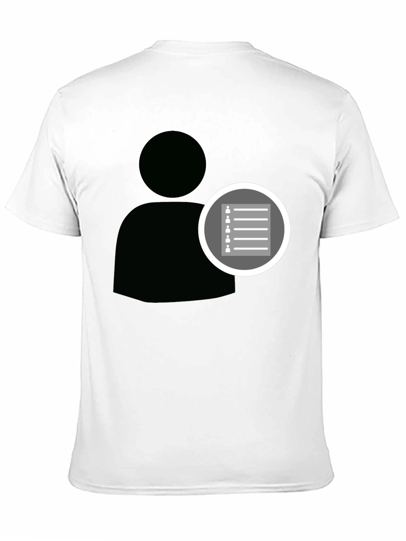 List of People Black T-Shirt
