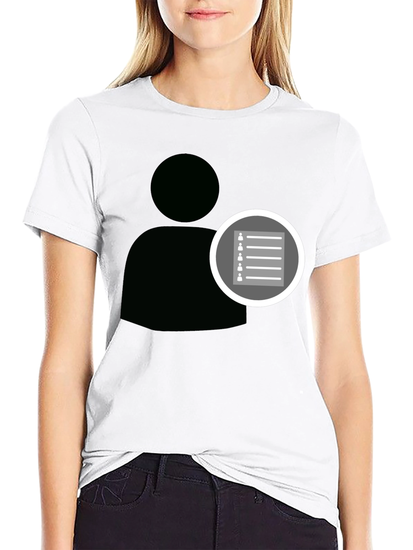List of People Black T-Shirt