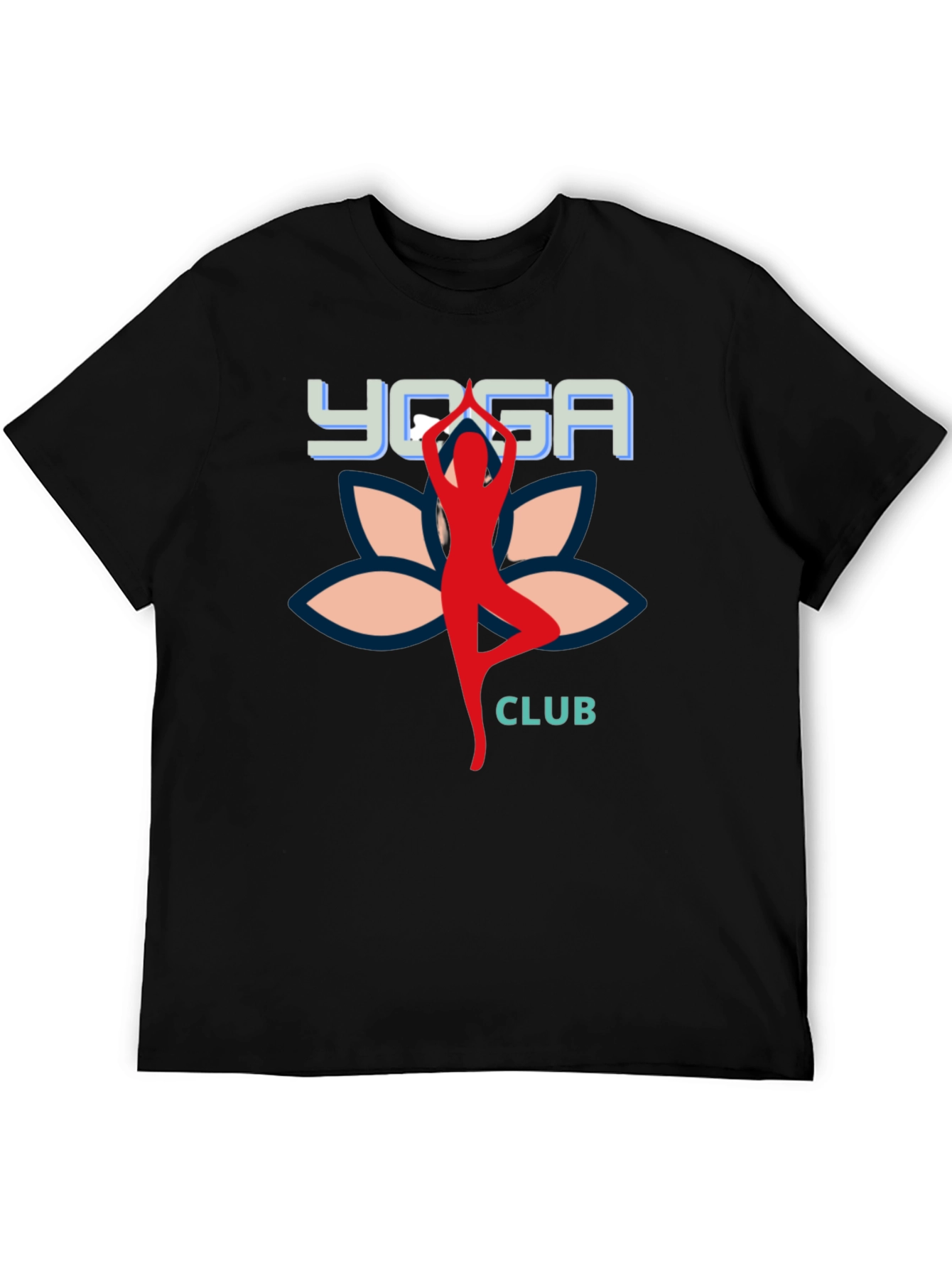 Yoga Club Black T-Shirt for Men