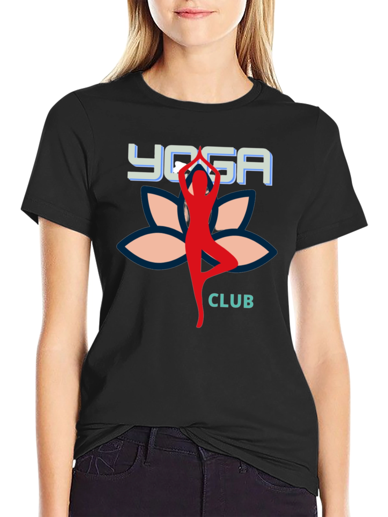 Yoga Club Black T-Shirt for Men