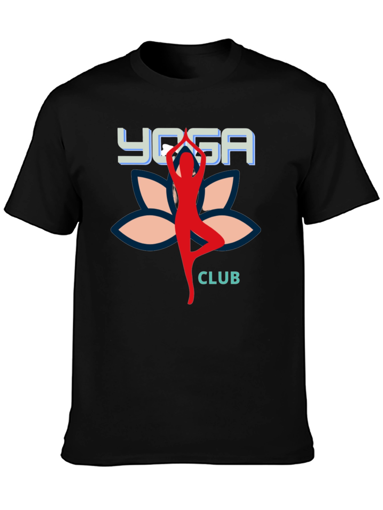 Yoga Club Black T-Shirt for Men