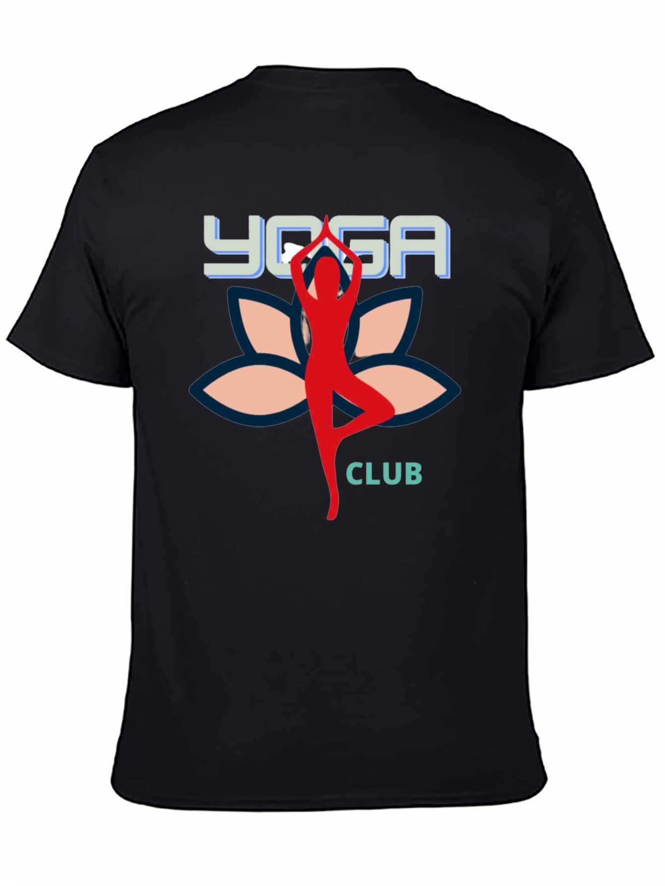 Yoga Club Black T-Shirt for Men