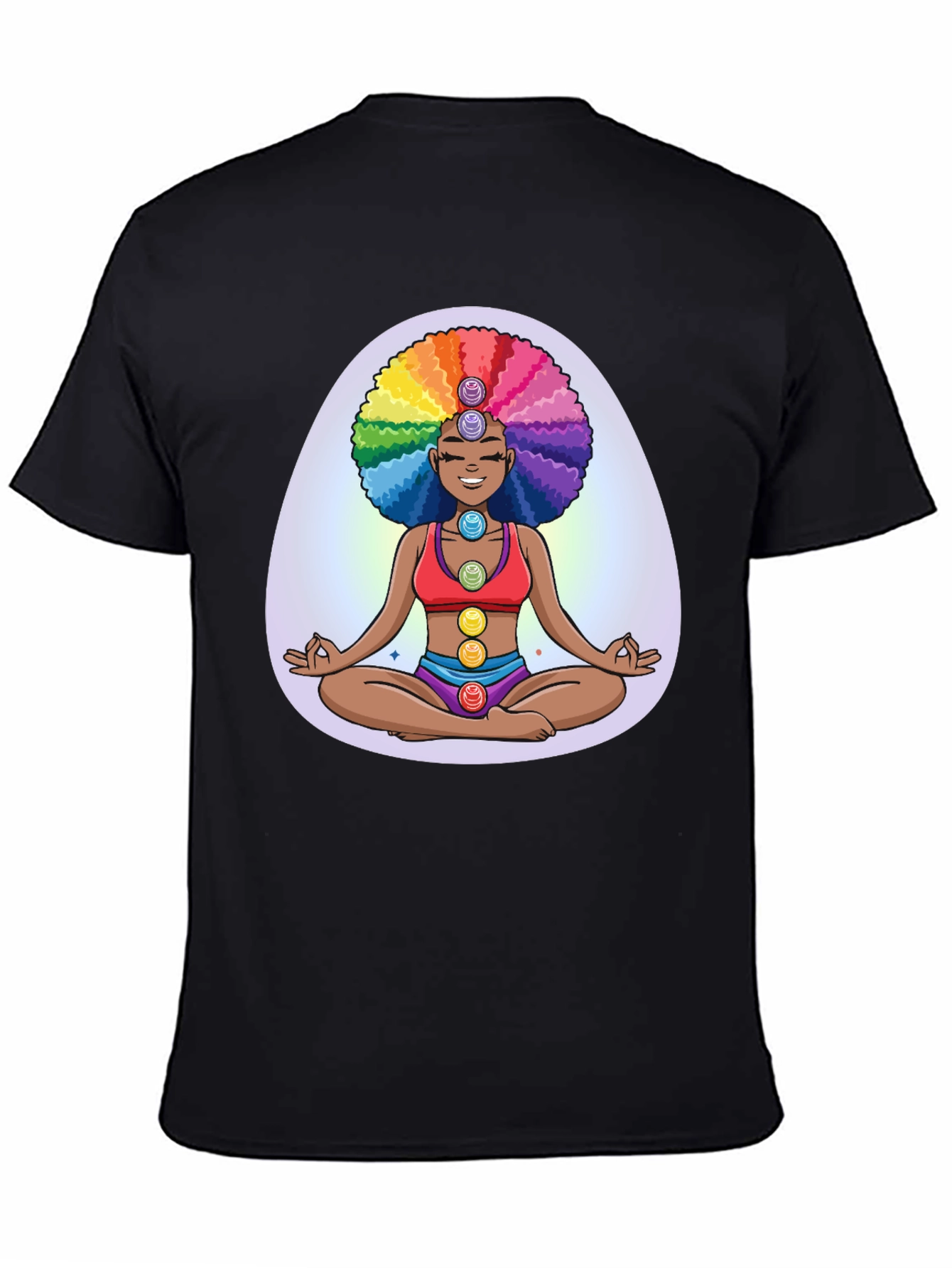 Chakra Girl Graphic Tee - Meditate in Style