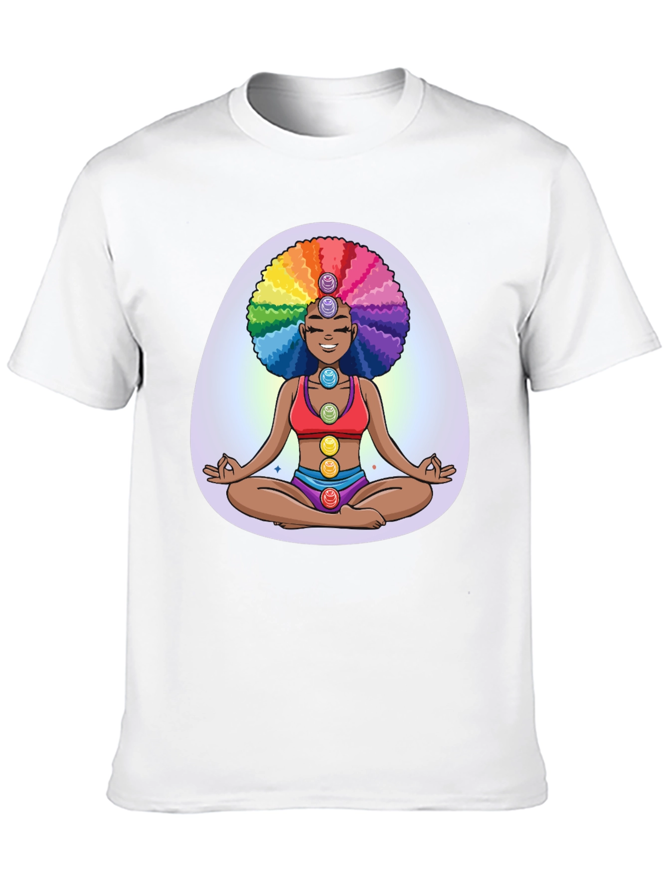 Chakra Girl Graphic Tee - Meditate in Style