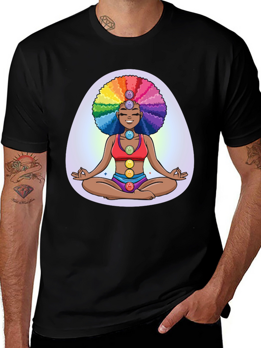 Chakra Girl Graphic Tee - Meditate in Style