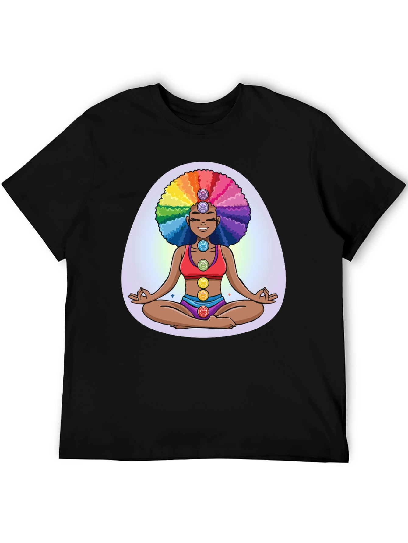 Chakra Girl Graphic Tee - Meditate in Style