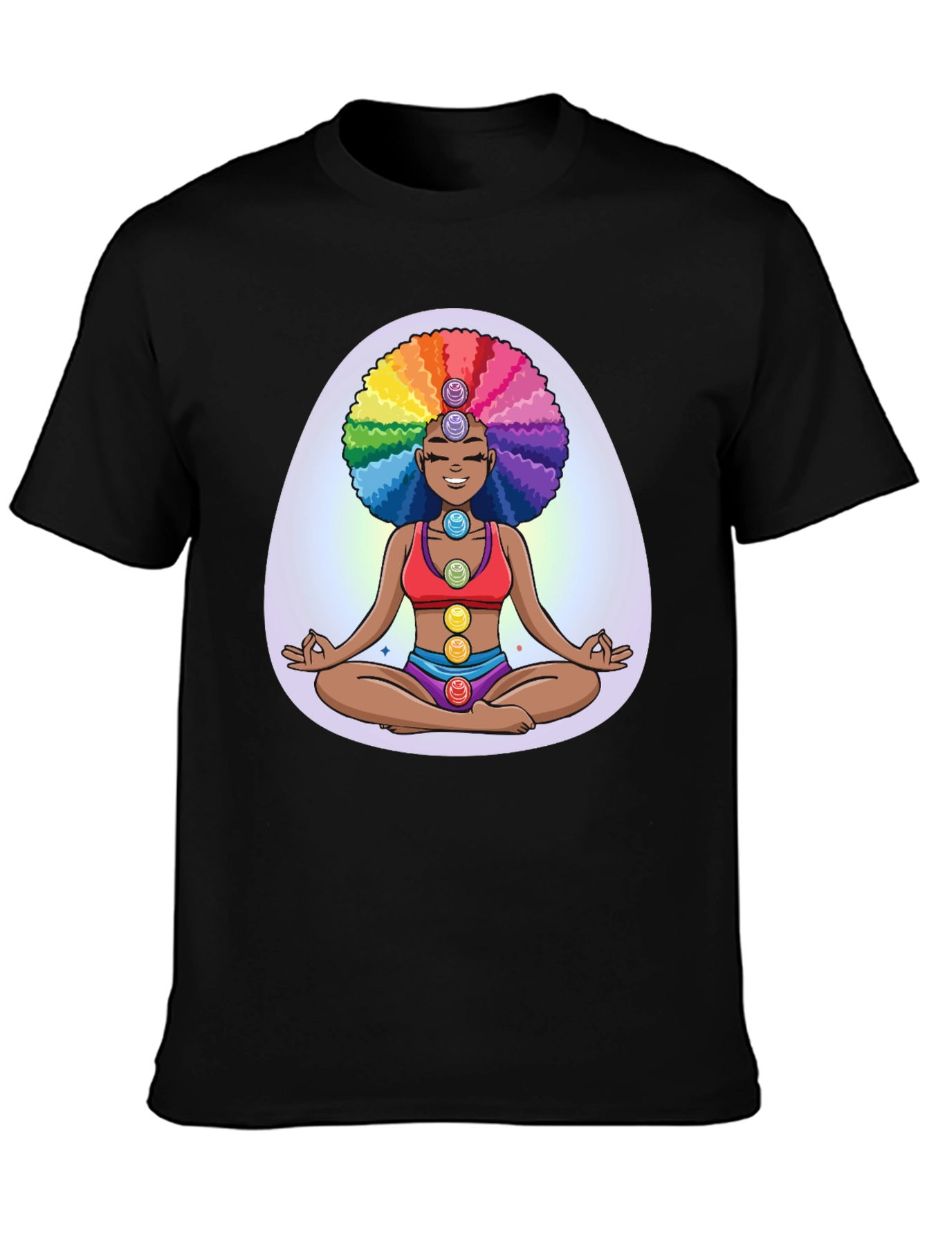 Chakra Girl Graphic Tee - Meditate in Style
