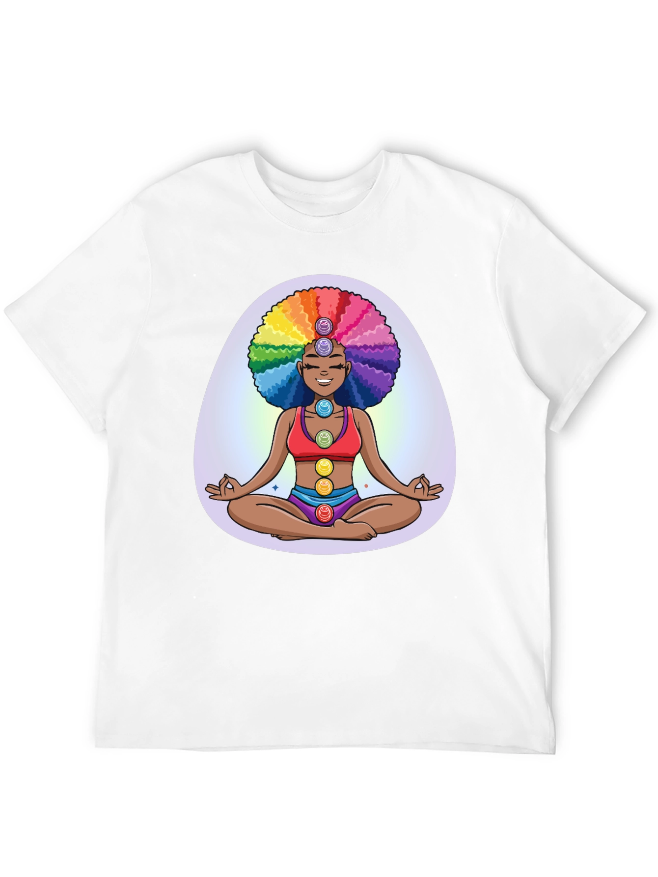 Chakra Girl Graphic Tee - Meditate in Style