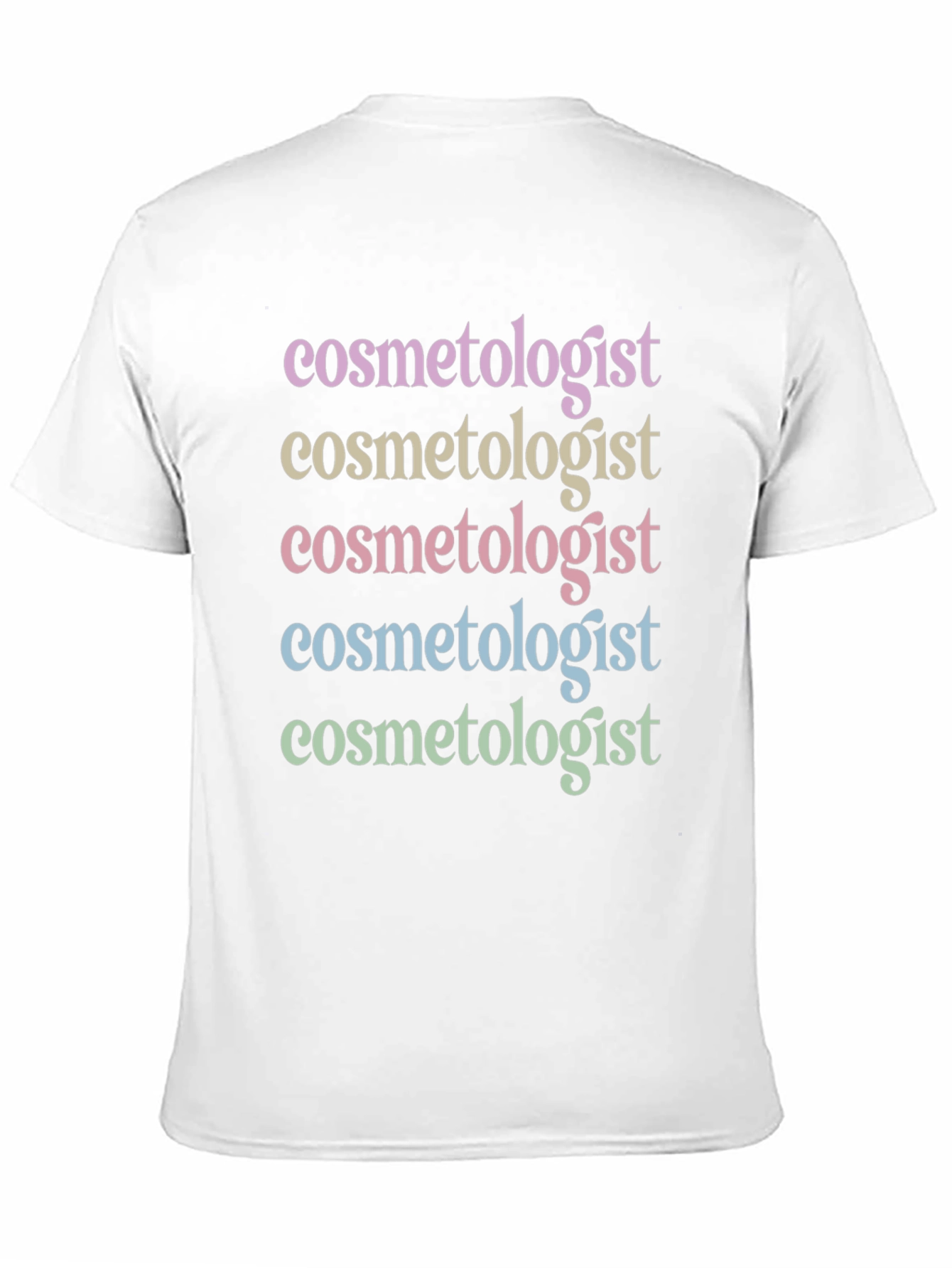 Cosmetologist Stacked Text T-Shirt