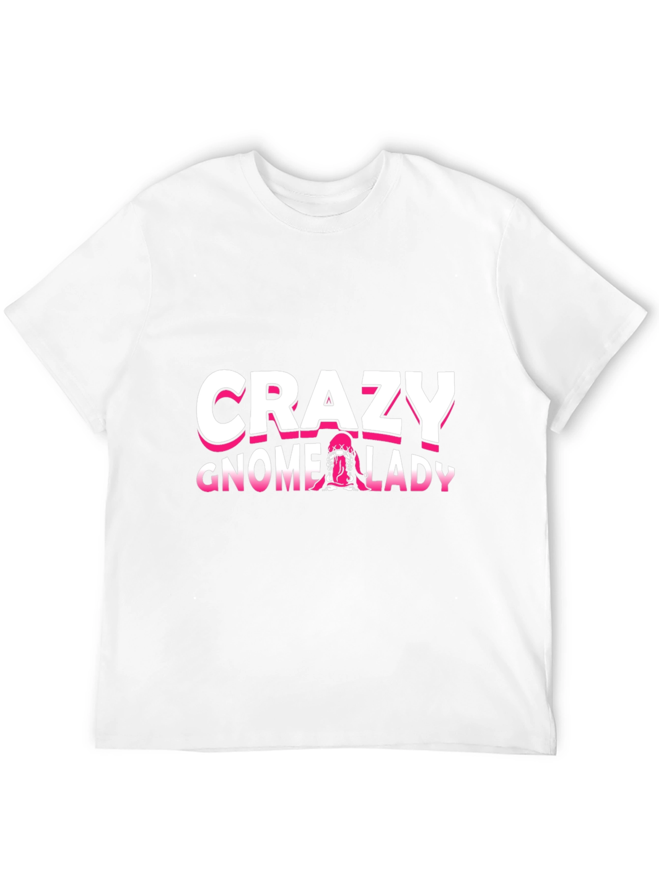 Crazy Gnome Lady T-Shirt