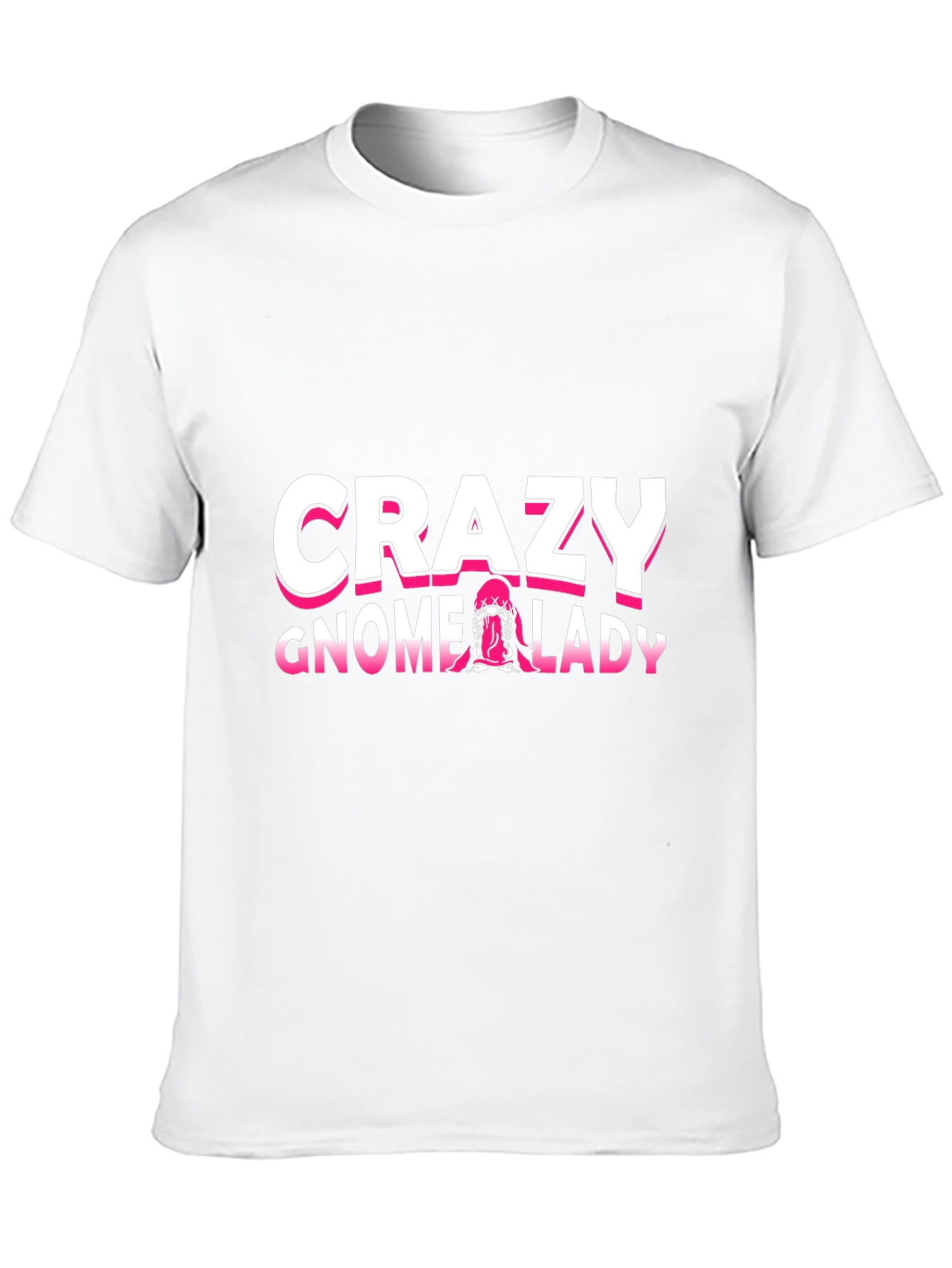 Crazy Gnome Lady T-Shirt