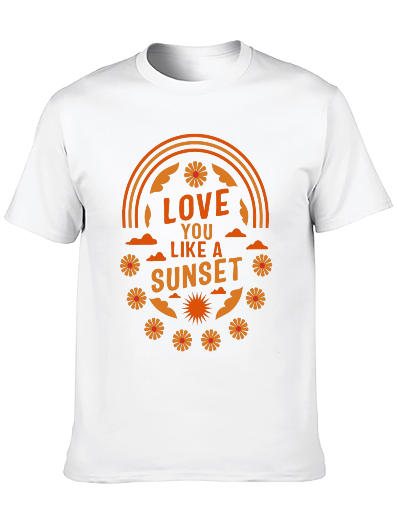 Love You Like a Sunset Graphic T-Shirt - Black