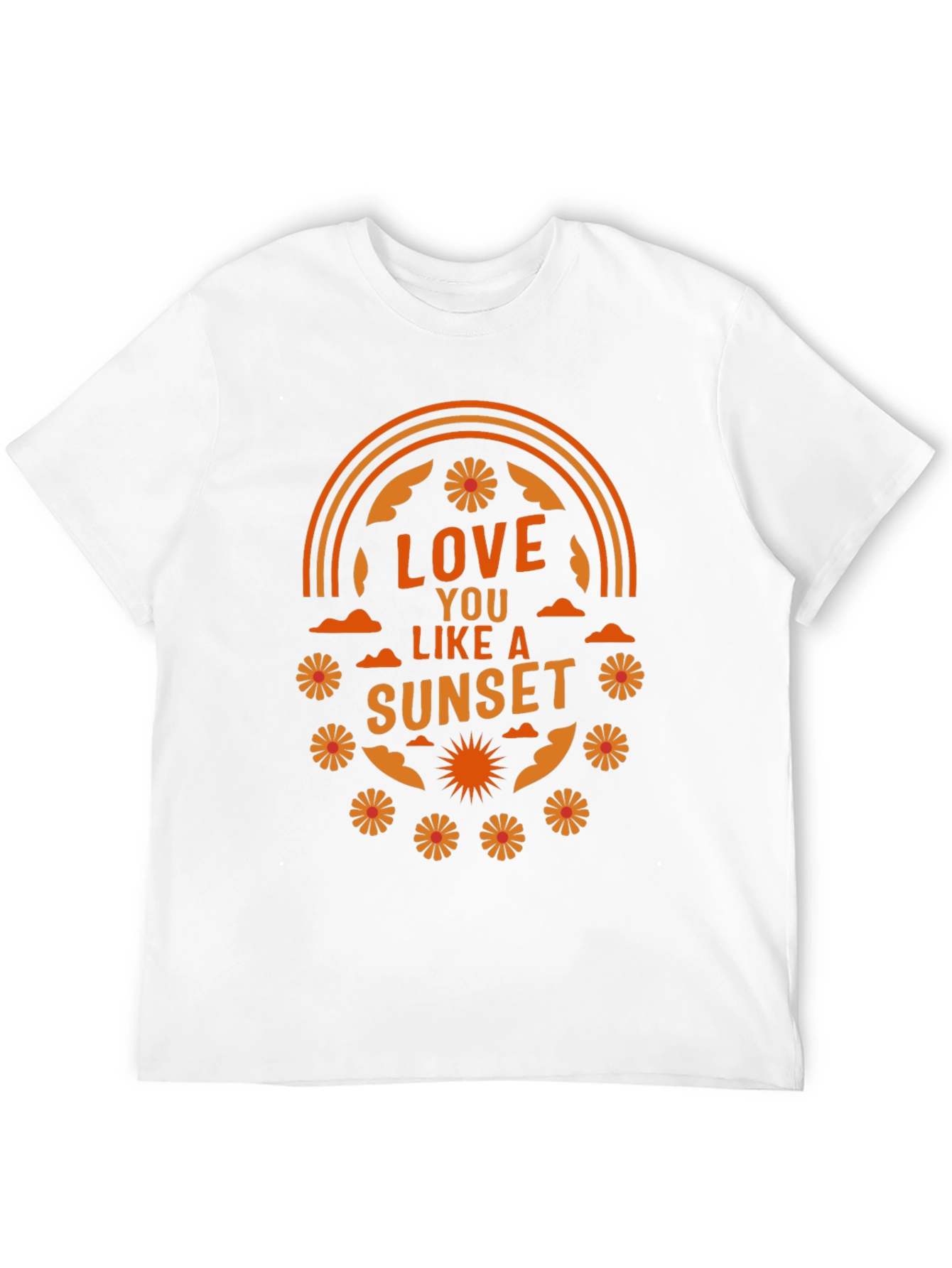 Love You Like a Sunset Graphic T-Shirt - Black