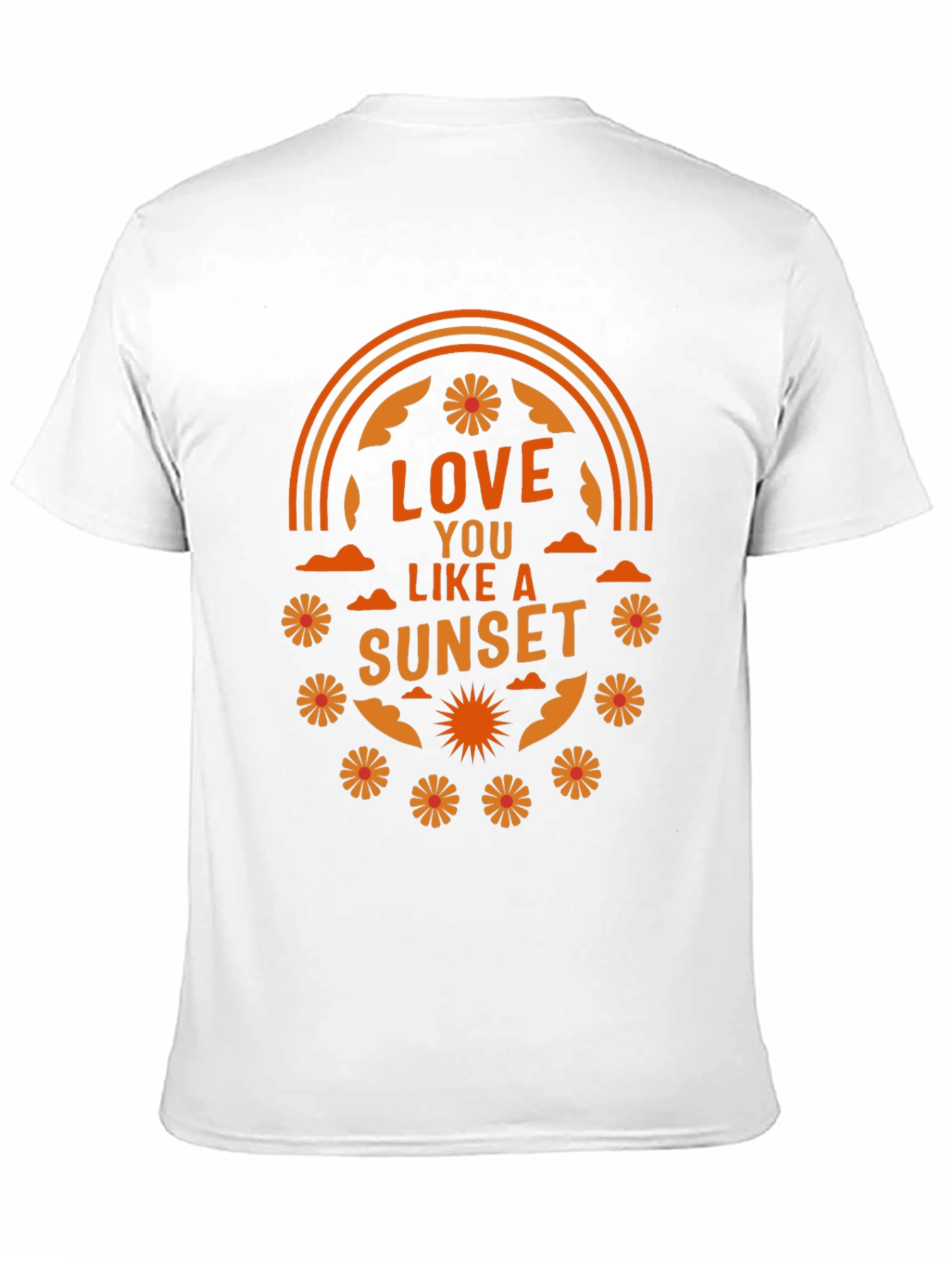 Love You Like a Sunset Graphic T-Shirt - Black