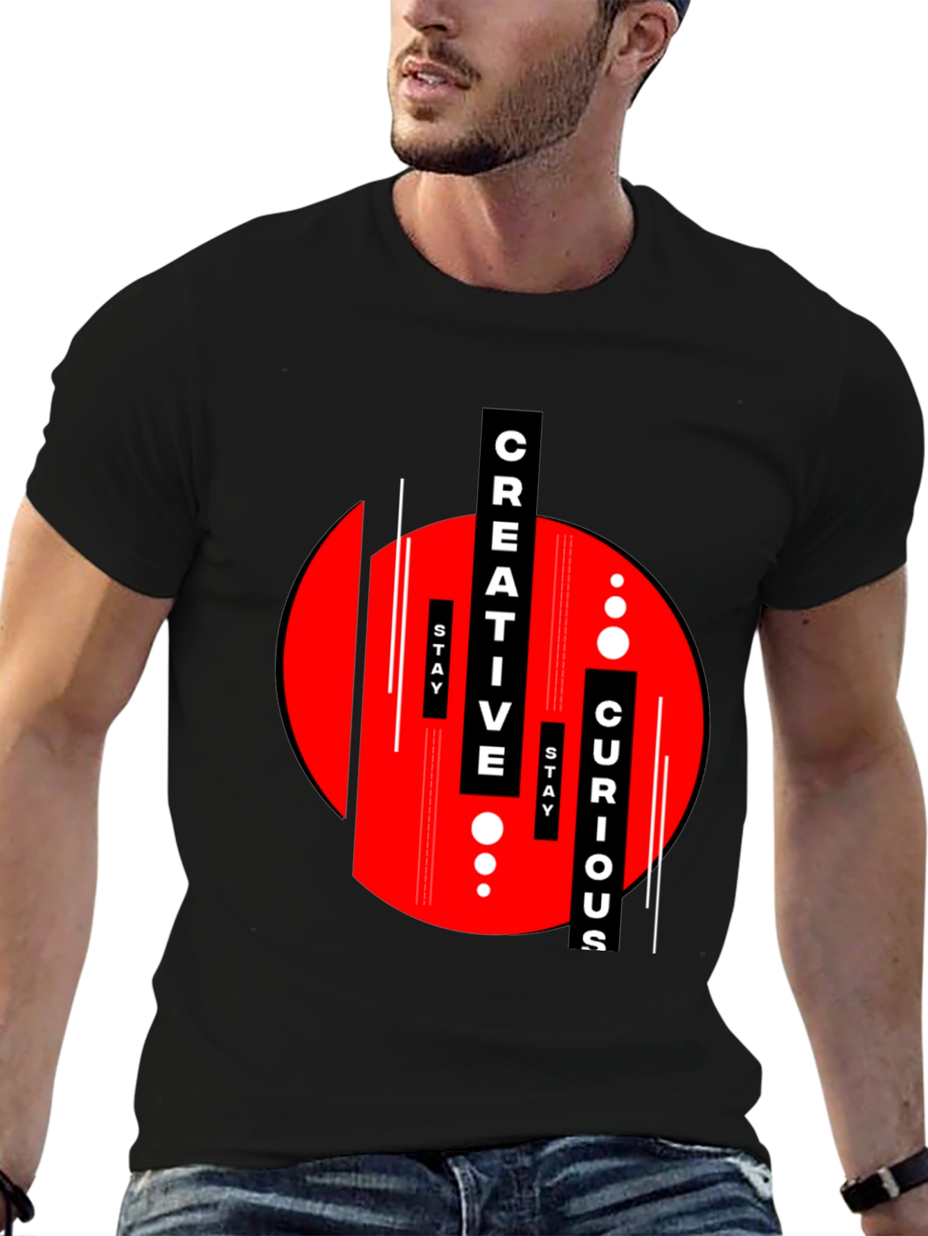 Creative Curious Graphic Tee - Modern Streetwear