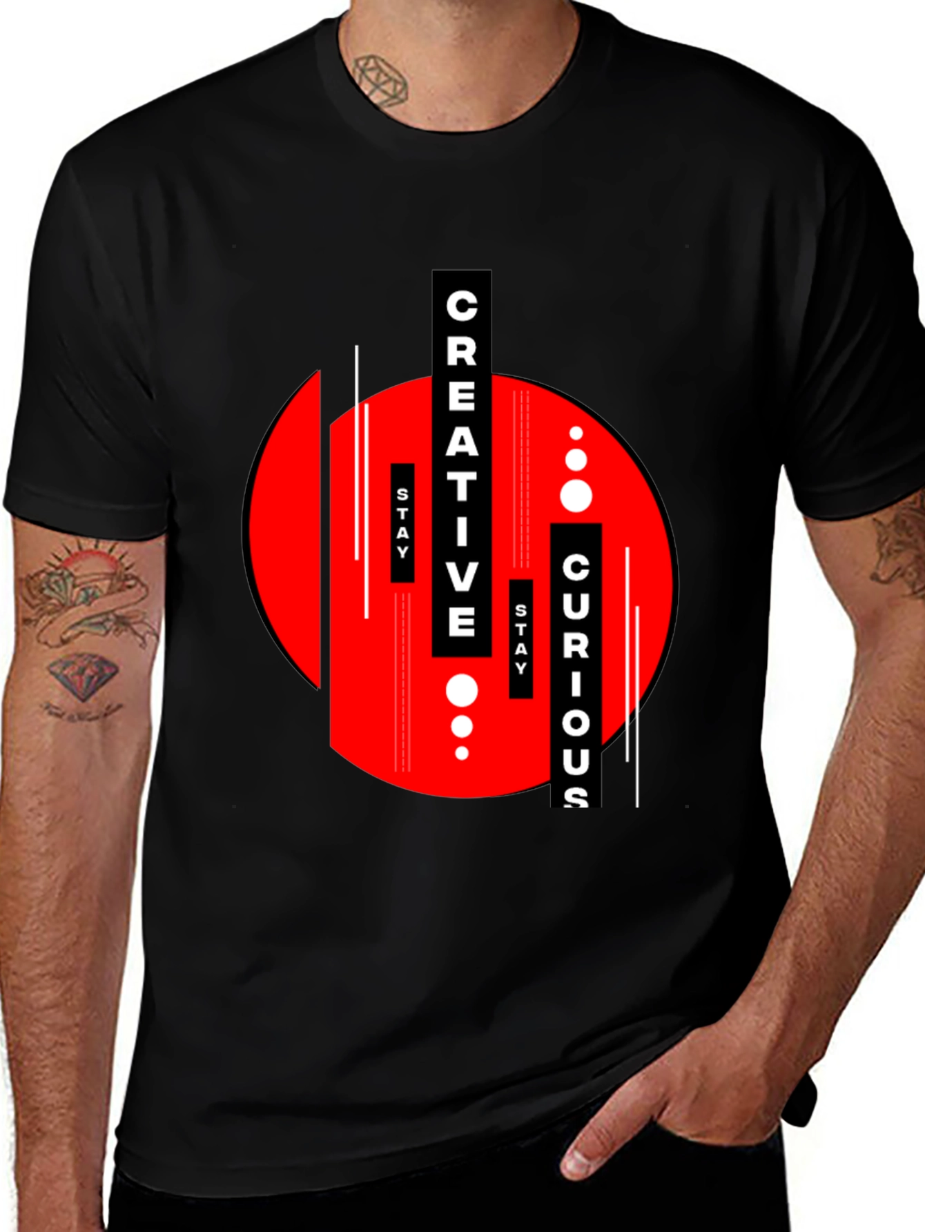 Creative Curious Graphic Tee - Modern Streetwear