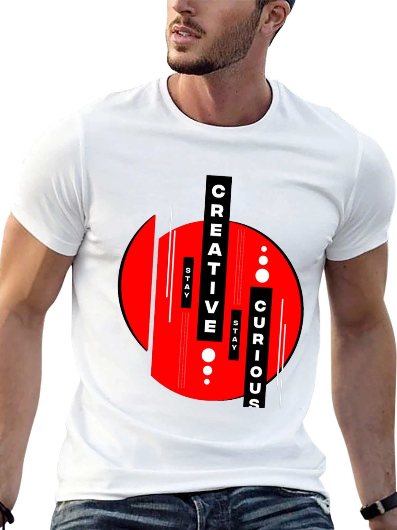 Creative Curious Graphic Tee - Modern Streetwear