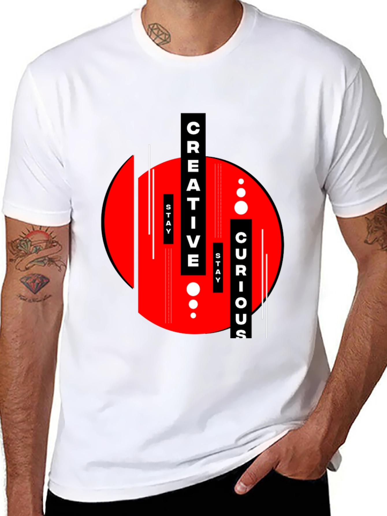 Creative Curious Graphic Tee - Modern Streetwear