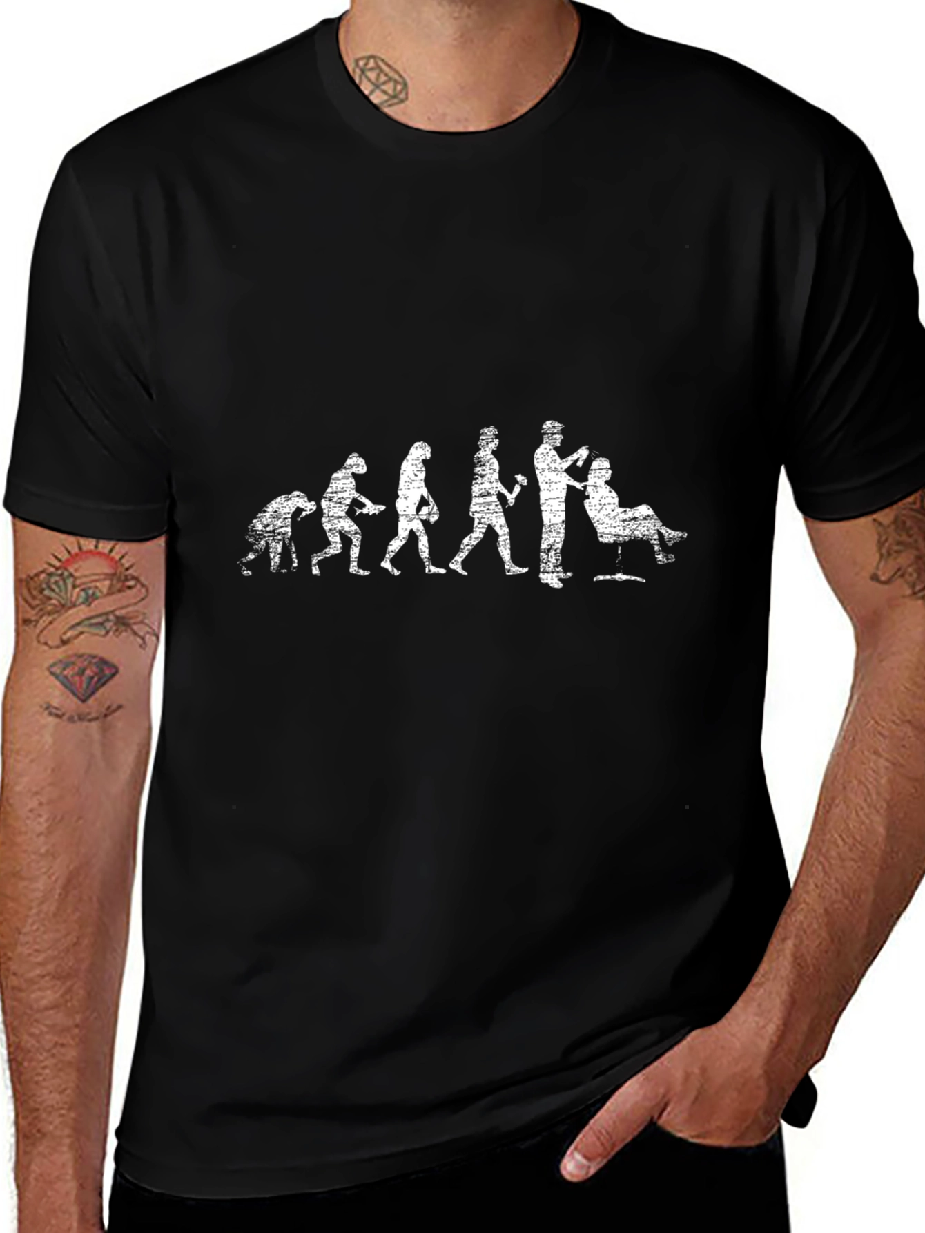 Evolution of Haircuts T-Shirt