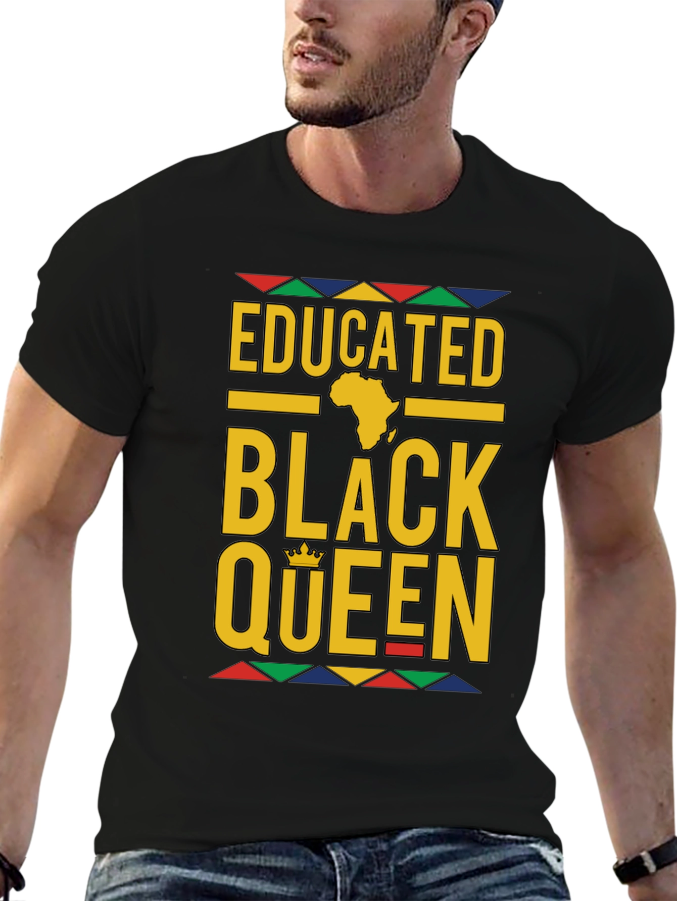 Educated Black Queen T-Shirt - Stylish Graphic Tee