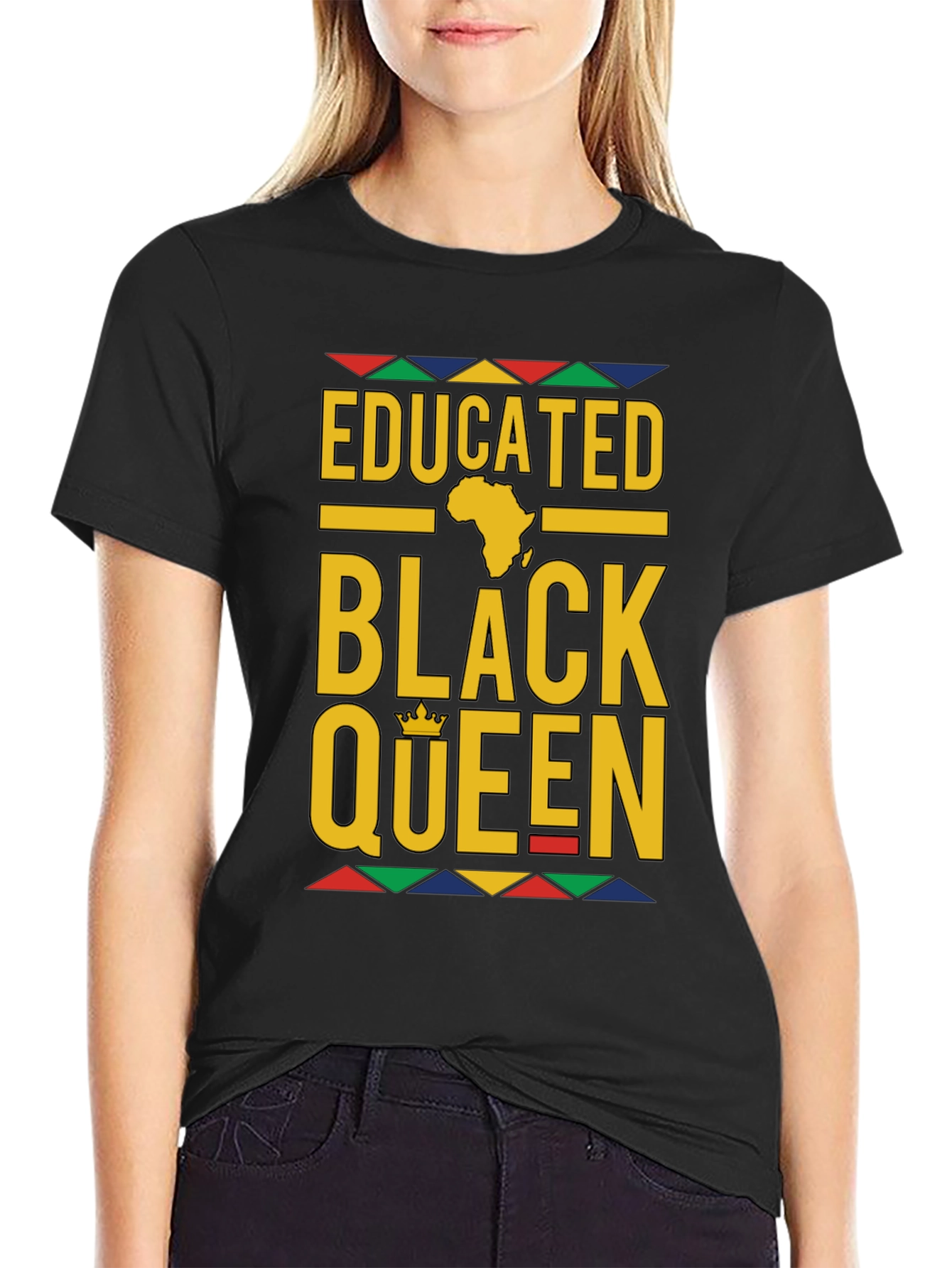 Educated Black Queen T-Shirt - Stylish Graphic Tee