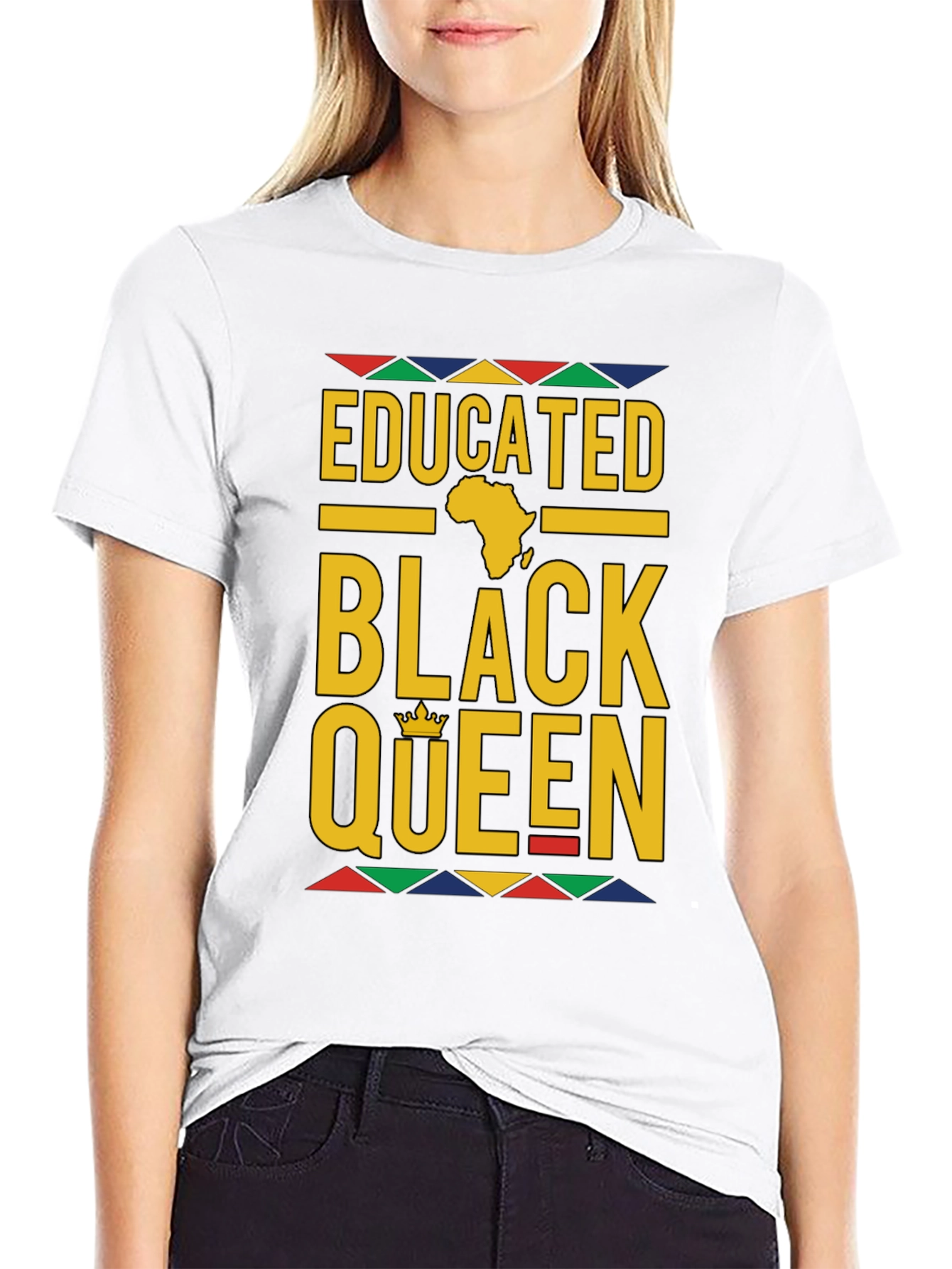 Educated Black Queen T-Shirt - Stylish Graphic Tee