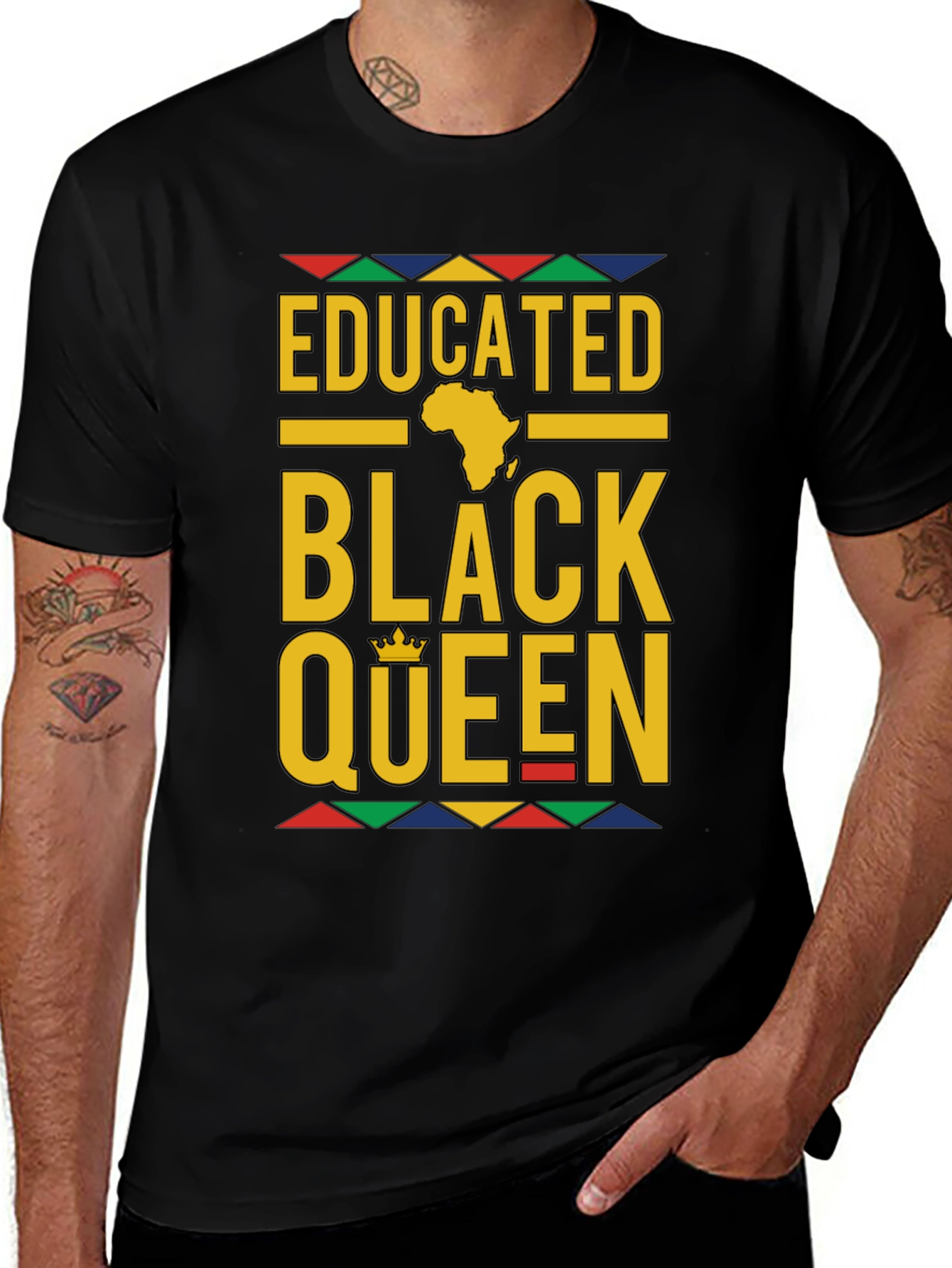 Educated Black Queen T-Shirt - Stylish Graphic Tee