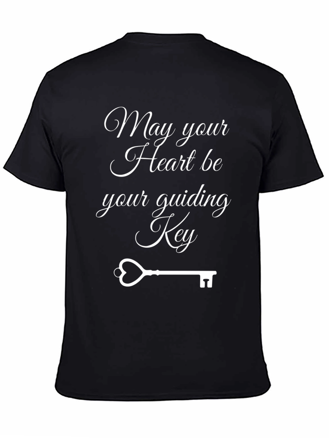 Heart Key Guiding T-Shirt - Stylish Graphic Tee