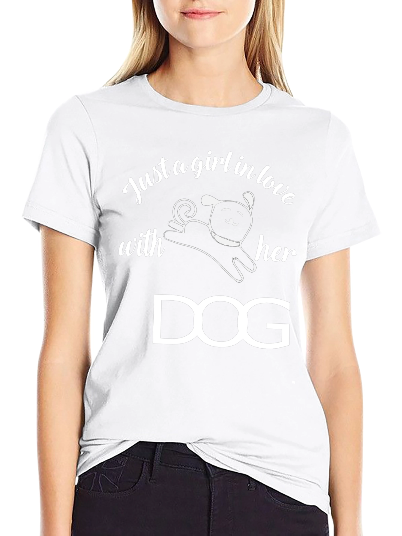 Just A Girl In Love With Her Dog T-Shirt