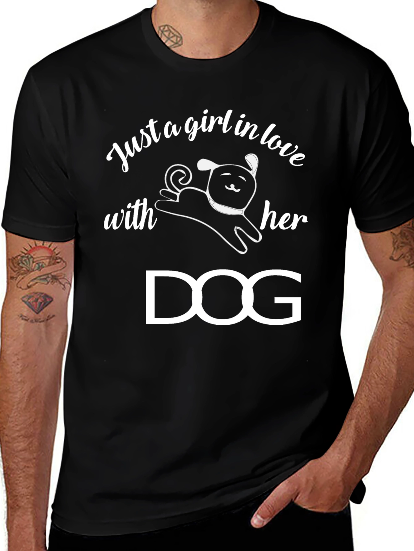 Just A Girl In Love With Her Dog T-Shirt