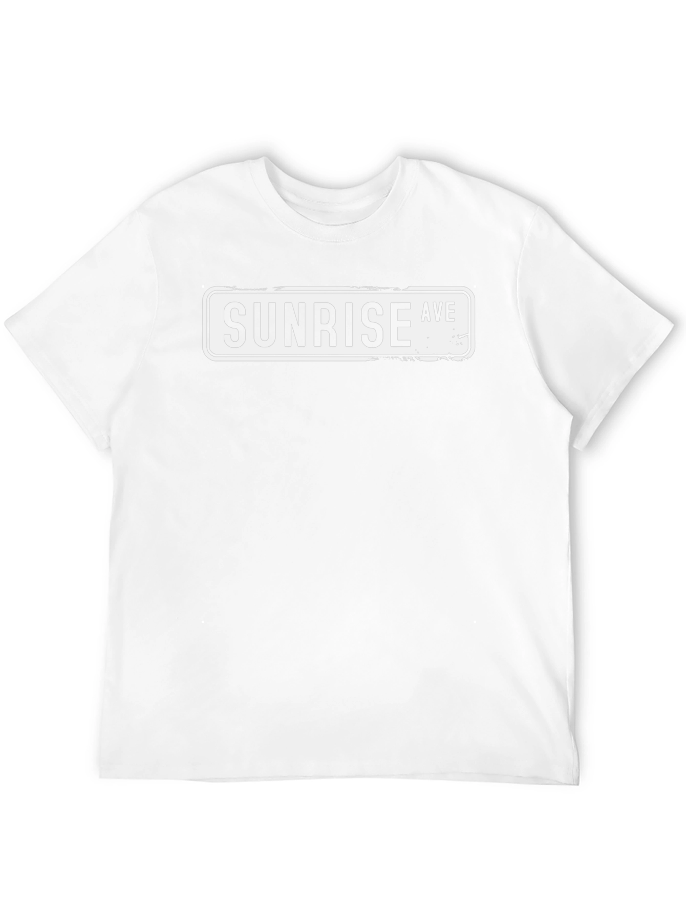 Sunrise Ave Street Sign Black T-Shirt