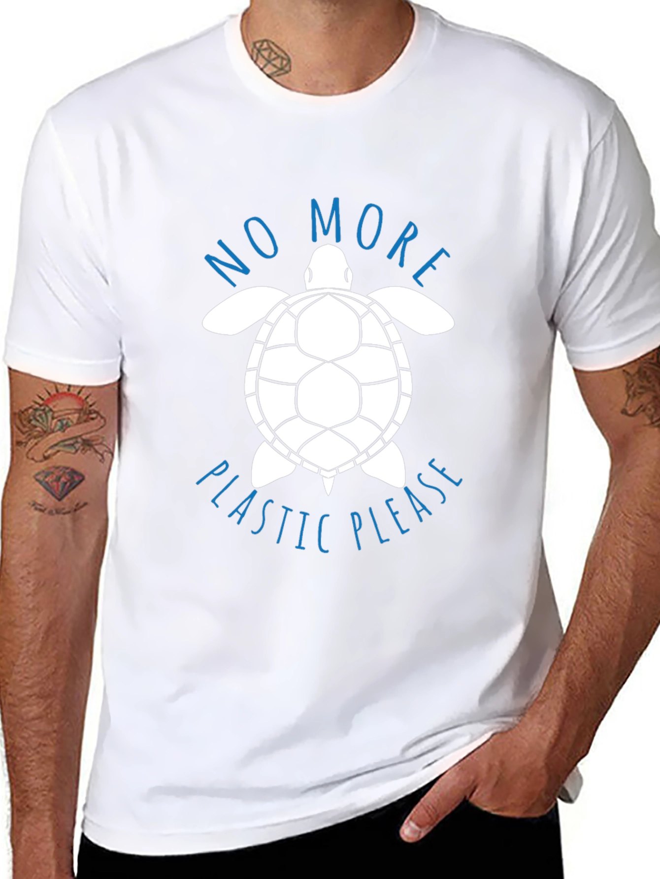 Eco-Friendly Turtle Graphic Tee