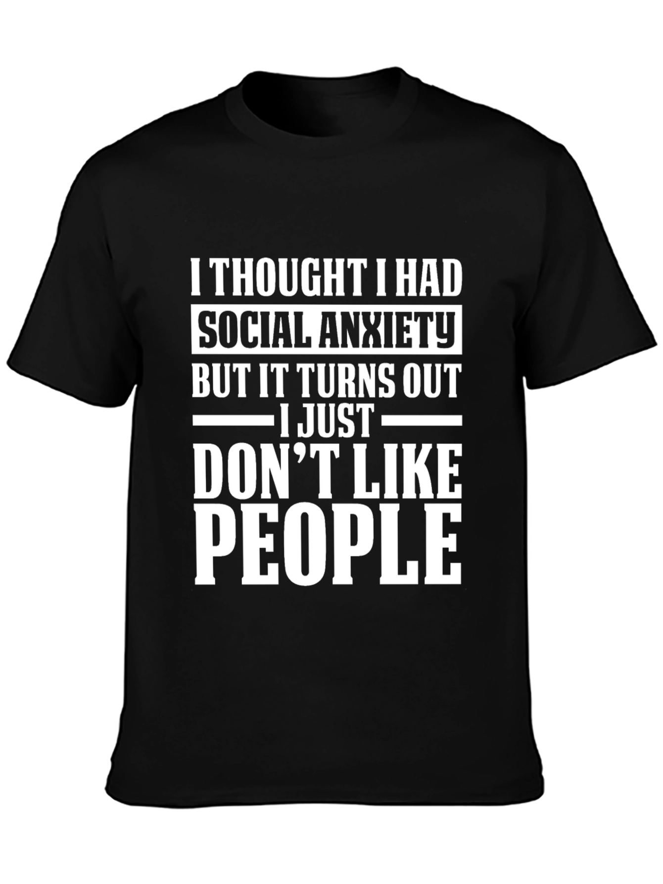 Social Anxiety Graphic T-Shirt - Introvert Humor Tee